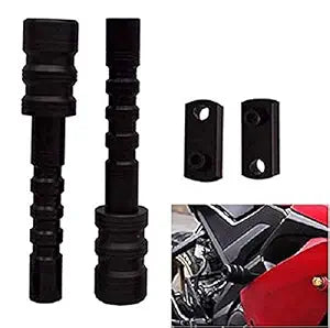 Vagary CNC Frame Slider Crash Protectors for KTM DUKE200/390 Kawasaki Ninja and R15 V3 TVS Bike Crash Guard (BLACK)