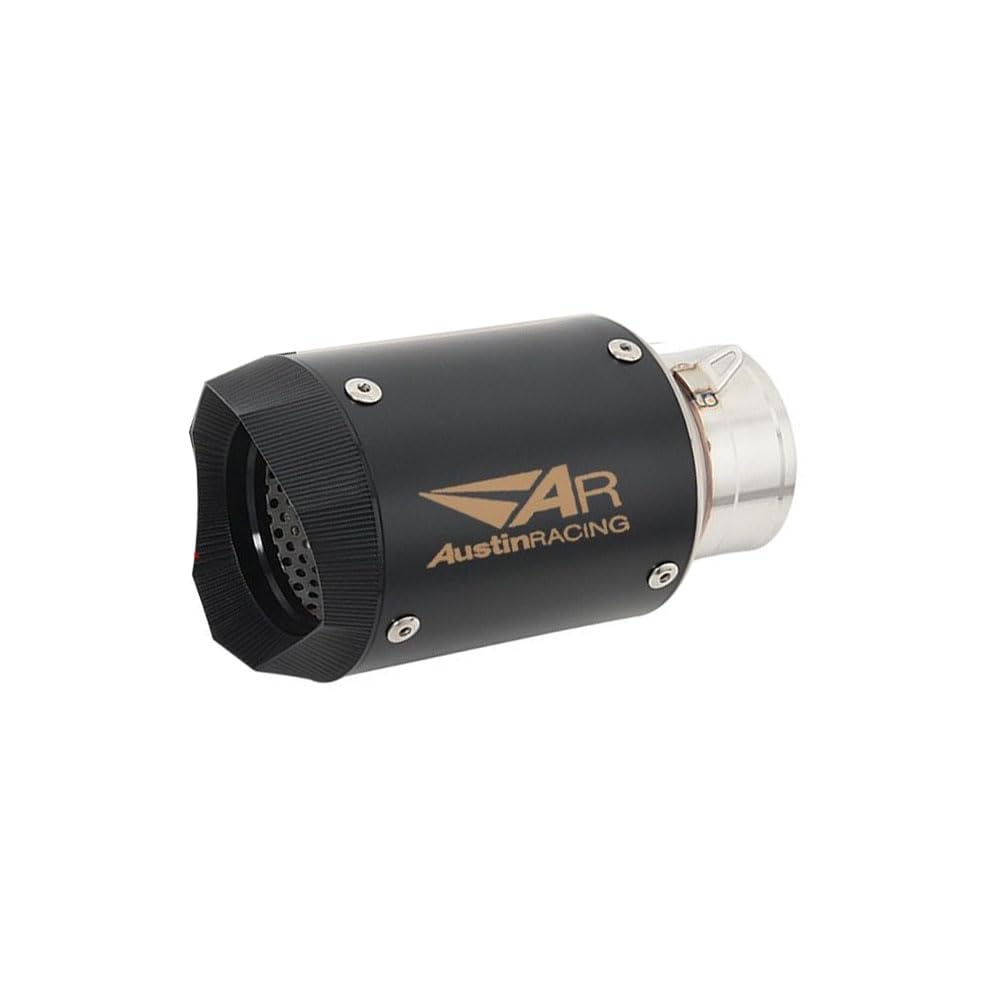 Vagary Universal Austin Racing Sports Silencer/Exhaust Muffler Pipe Kawasaki, Honda, KTM, Suzuki Universal For Bike (Black)