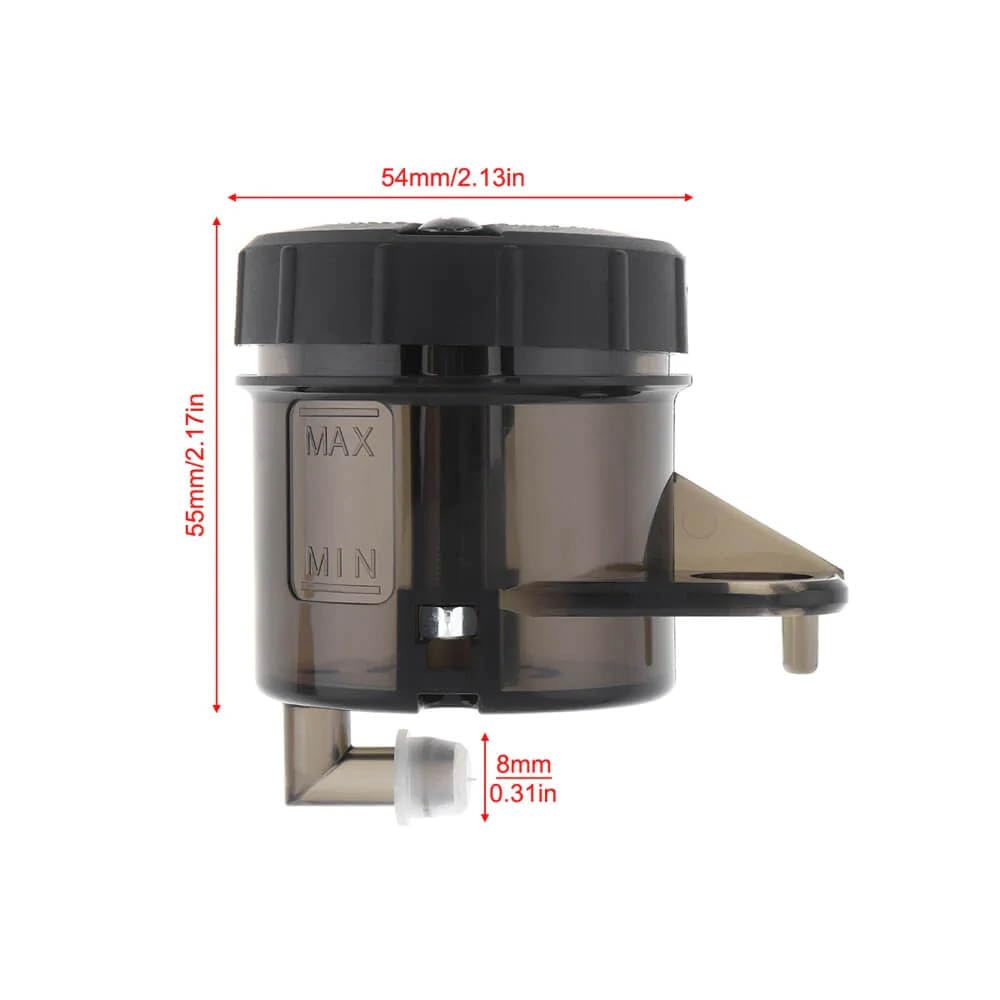 Vagary 45ML Universal Motorcycle Brake Clutch Reservoir Cup Fluid Bottle Oil Reservoir Tank Cup Compatible with KTM, Yamaha, Suzuki, TVS, Bajaj, Kawasaki, BMW, Aprilia, Hyosung, Hero, Honda