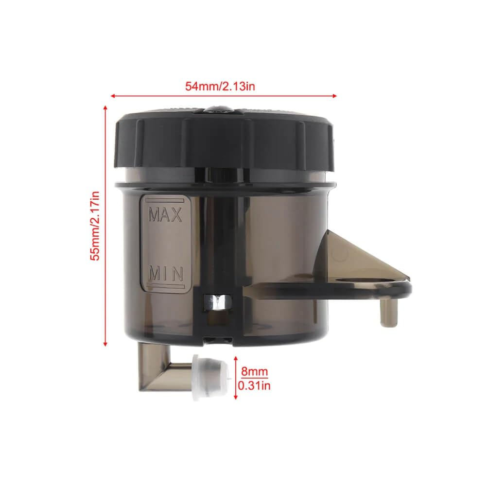 Vagary Bike Front Bike Oil Can Brake Clutch tank Fluid Reservoir Oil Tank for TVS Apache RR 310 (Black)