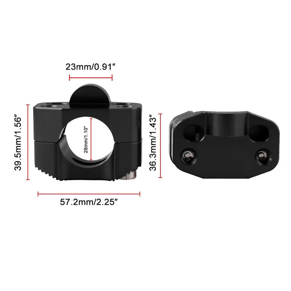 Vagary Universal Handlebar Riser/Raiser Handle Clamps Riser For All Bike(Black)