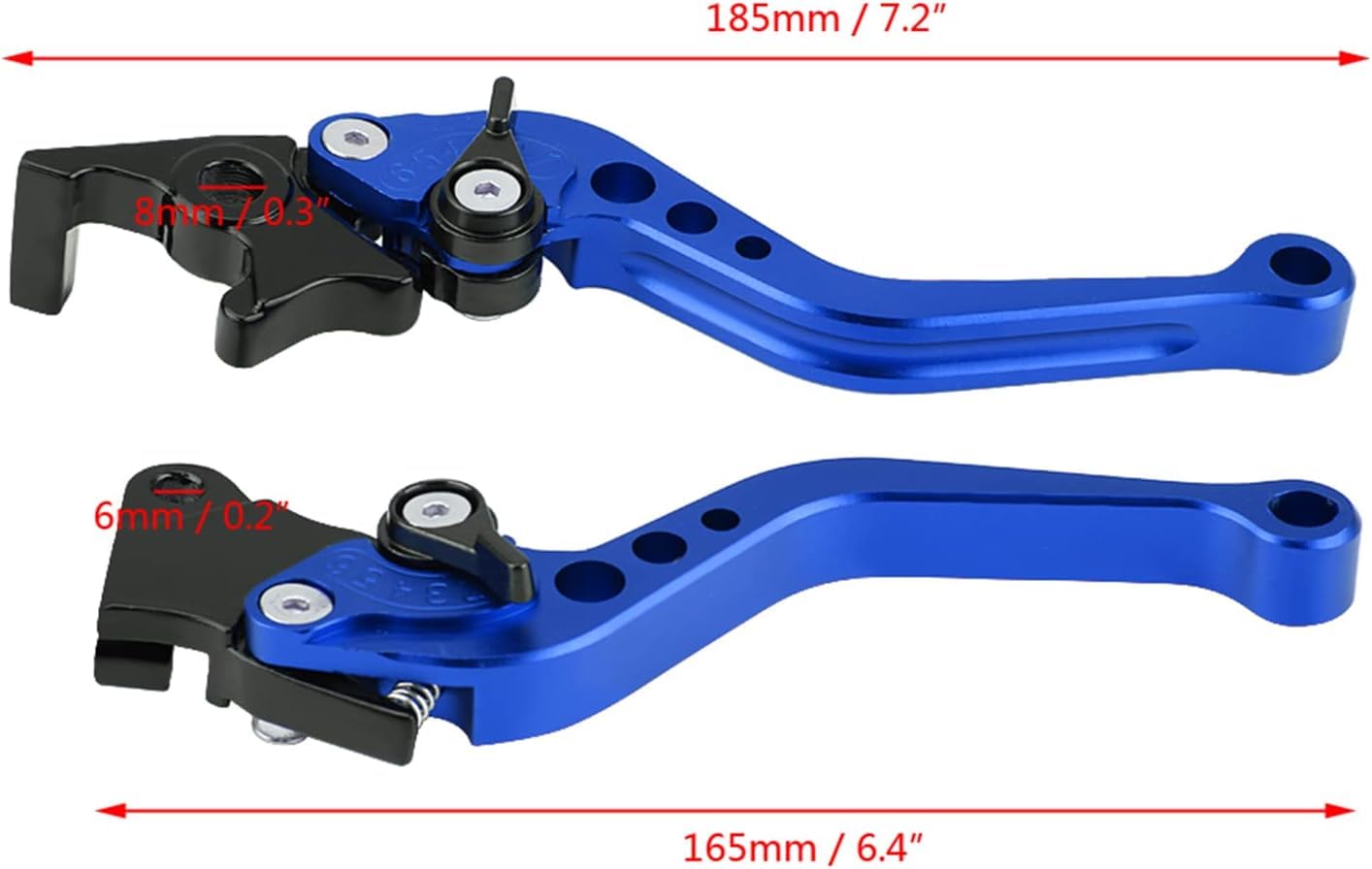 Vagary Blue Adjustable Clutch and Brake Lever for Yamaha R15 V3 ABS (Full Metallic CNC Material)
