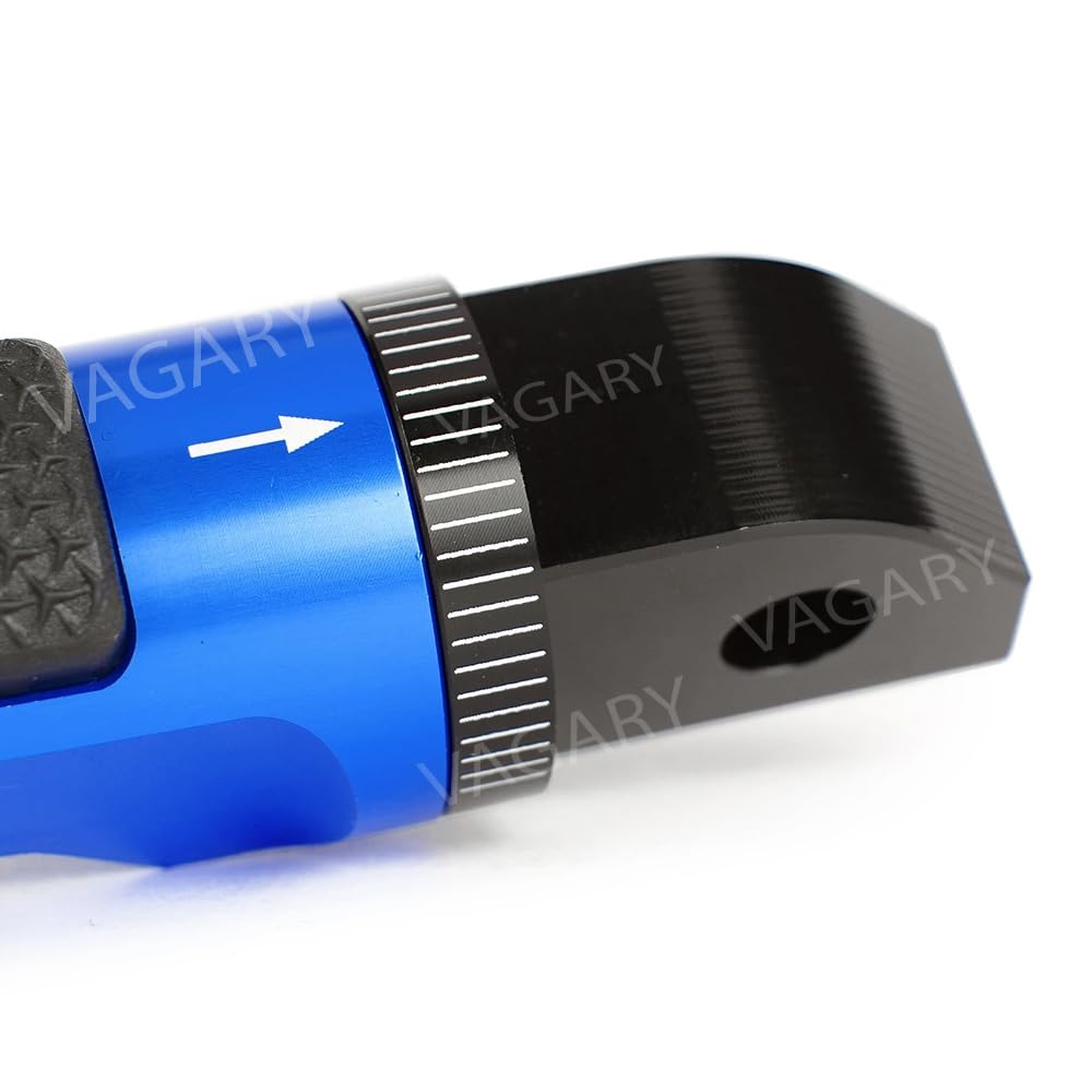 Vagary Pedals Rear Foot Pegs Passenger Footrests For Yamaha R15 V3, V4 (Blue)