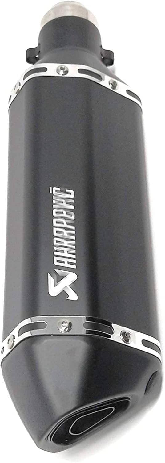 Vagary New Akraphovic Exhaust/Silencer Wtih Inbilt DB Killer for KTM, Kawasaki, Honda,TVS, Bajaj & Universal for bikes (Black)