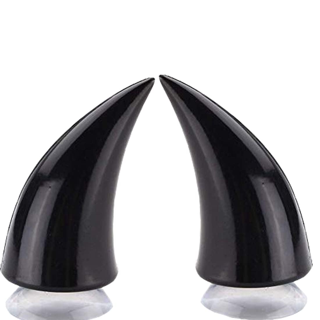 Vagary Devil Style Helmet Horn with Suction Rubber Pad for Type of Helmets (Black)