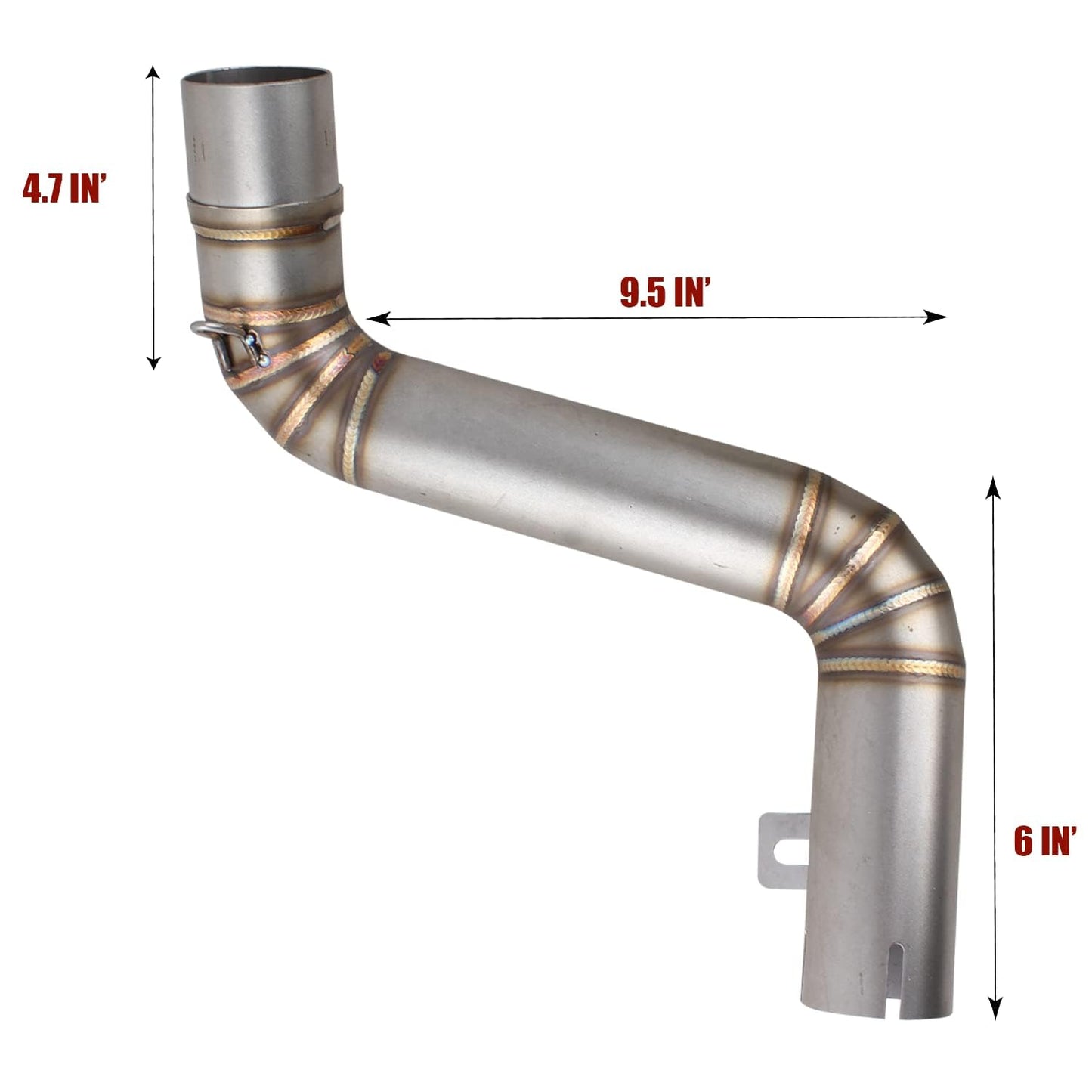 Vagary Stainless Steel Exhaust Bend Pipe for KTM DUKE 200 250 390 (BS4 Only)