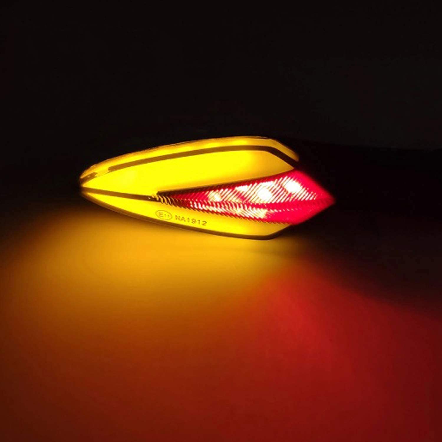 Vagary Amber Turn Signal Side Indicator Light Universal Front Rear Lamp Set 4 for TVS Apache RTR 160, LED