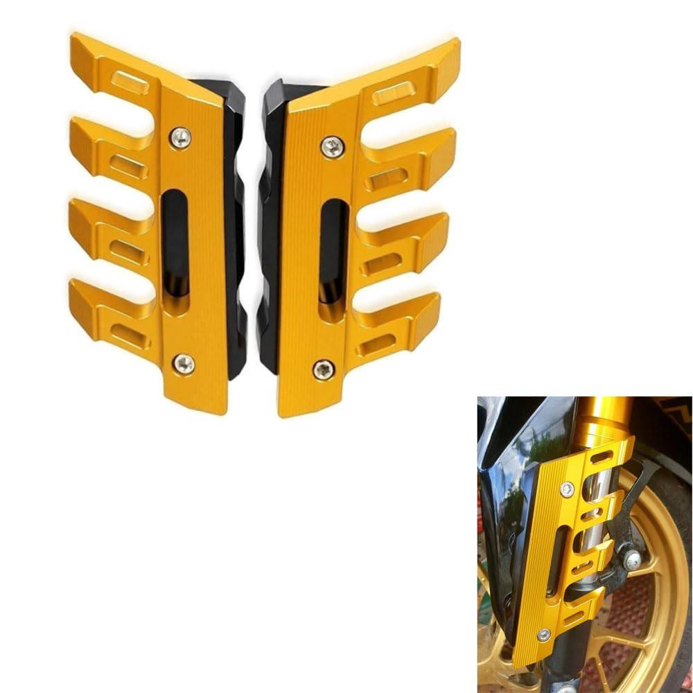 Vagary Golden CNC Shocker Protector Front Fender Slider Guard for Yamaha R15 V4