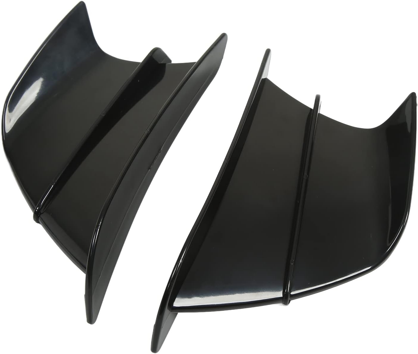 Vagary Aerodynamic Winglets Bike Wings for Yamaha R15 V3/V4, Ninja 650, Honda CBR650, KTM RC 390,RC 200, RC 125 (Black)