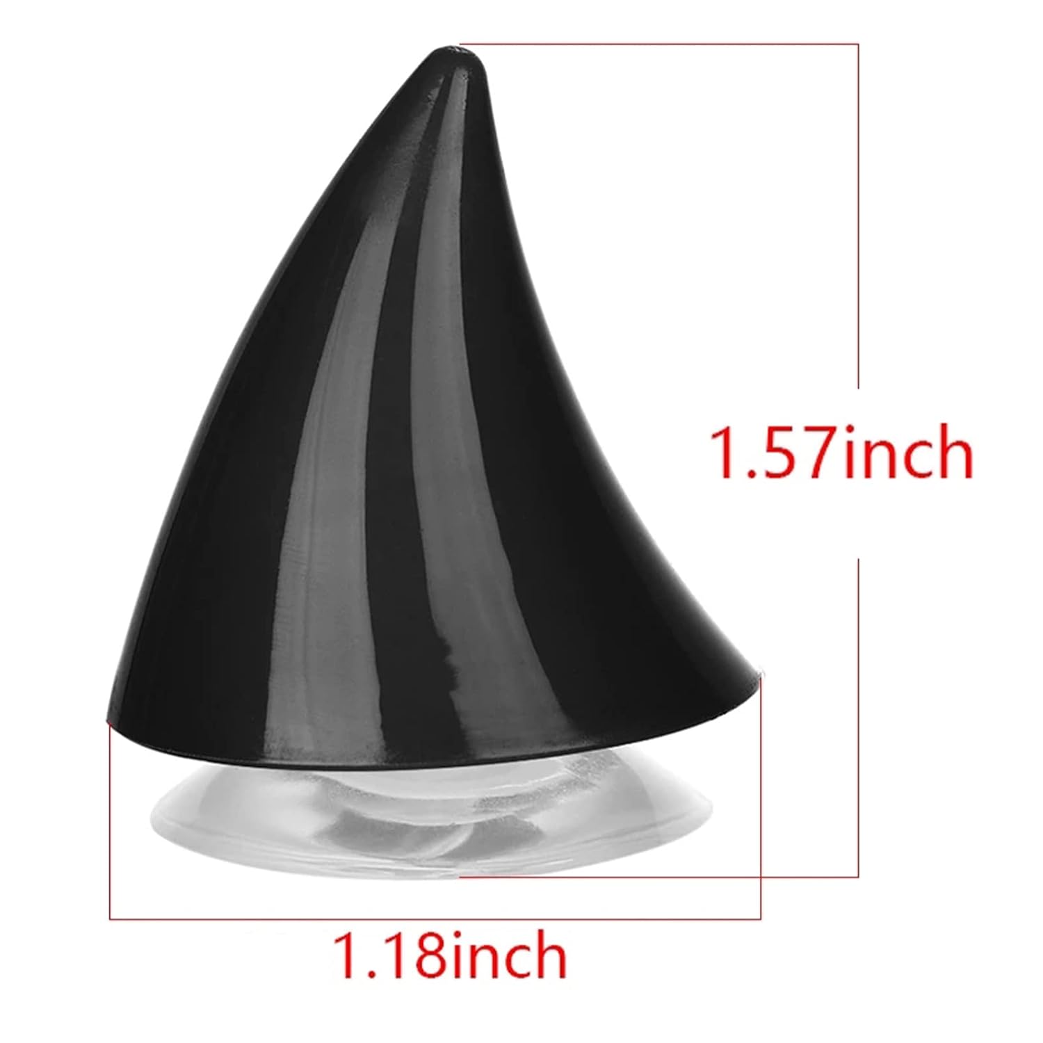 Vagary Cute Small Size Helmet Devil Horns Sticker Decor Universal Styling Decoration Helmet Horn (Black)