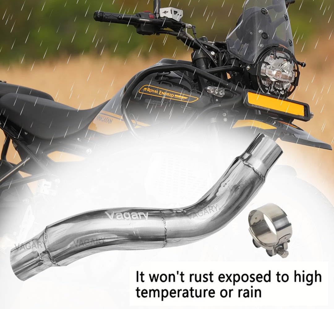 Vagary Stainless Steel High Performance Exhaust Middle Bend Pipe for RE Himalayan 450