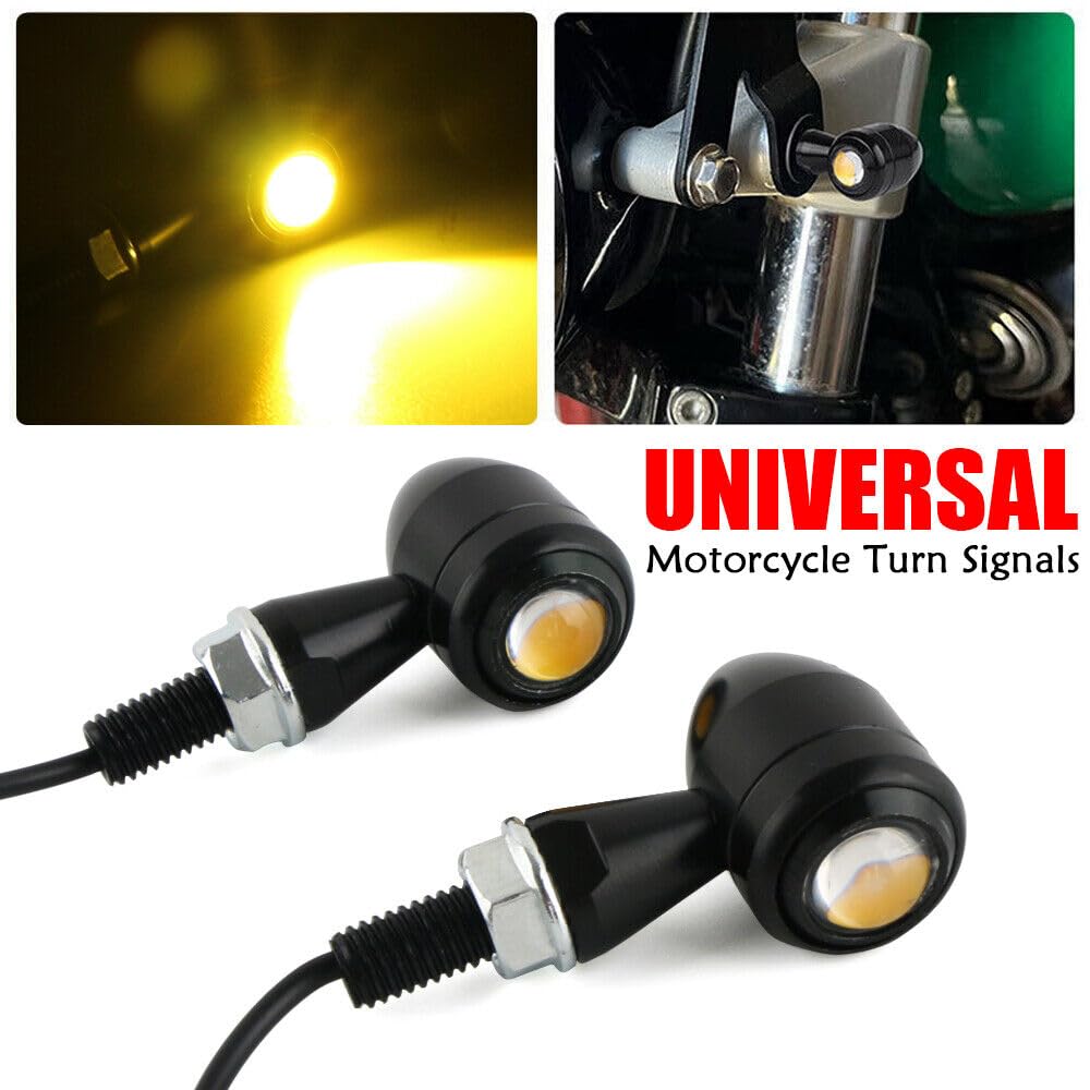 Vagary Original Mini Jet Indicator Bullet Shape Turn Signal Lights Indicator Motorcycle (Pack Of 2) - Led