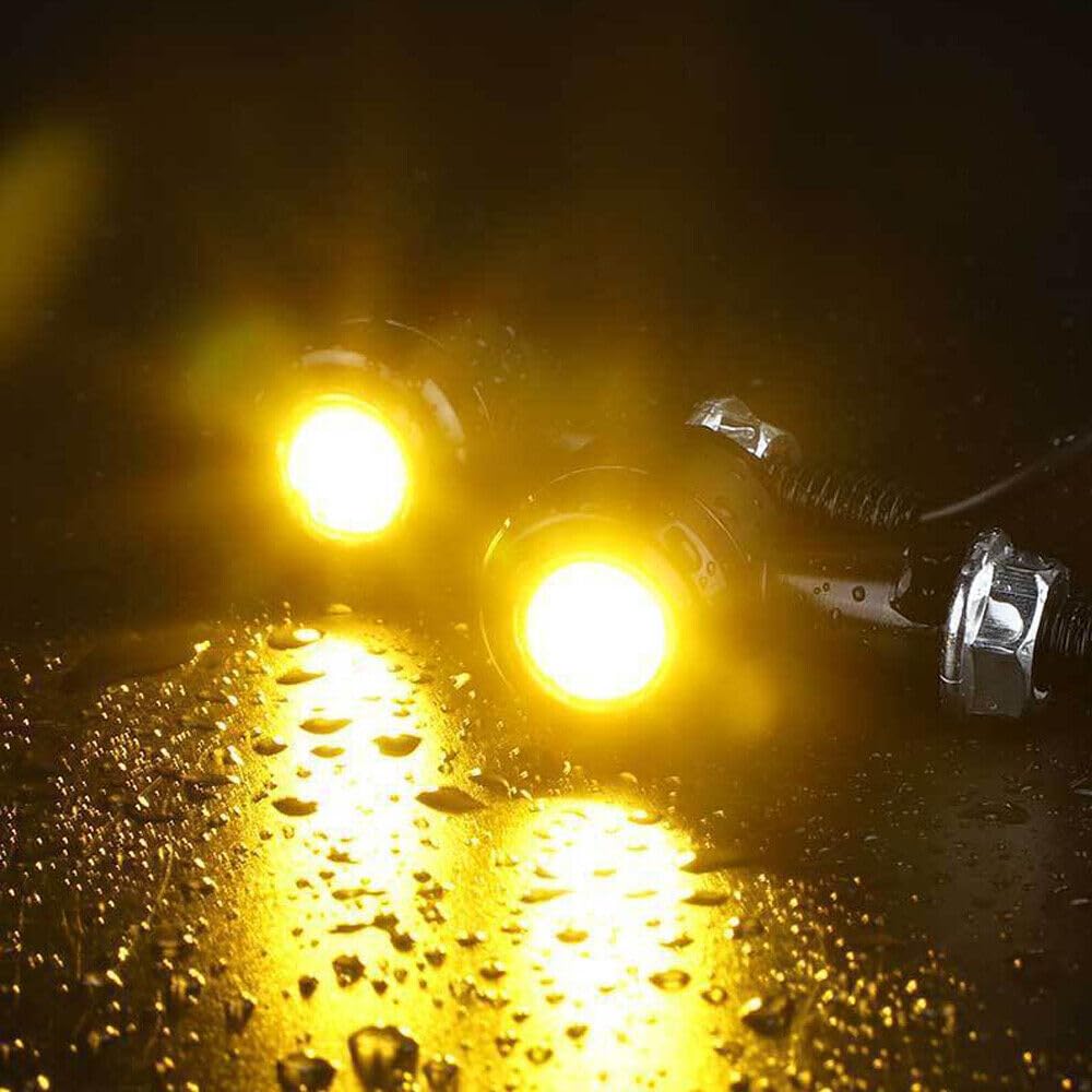Vagary Mini Metal Jet Indicator Light Led Turn Signals Bike Indicator (Yellow)