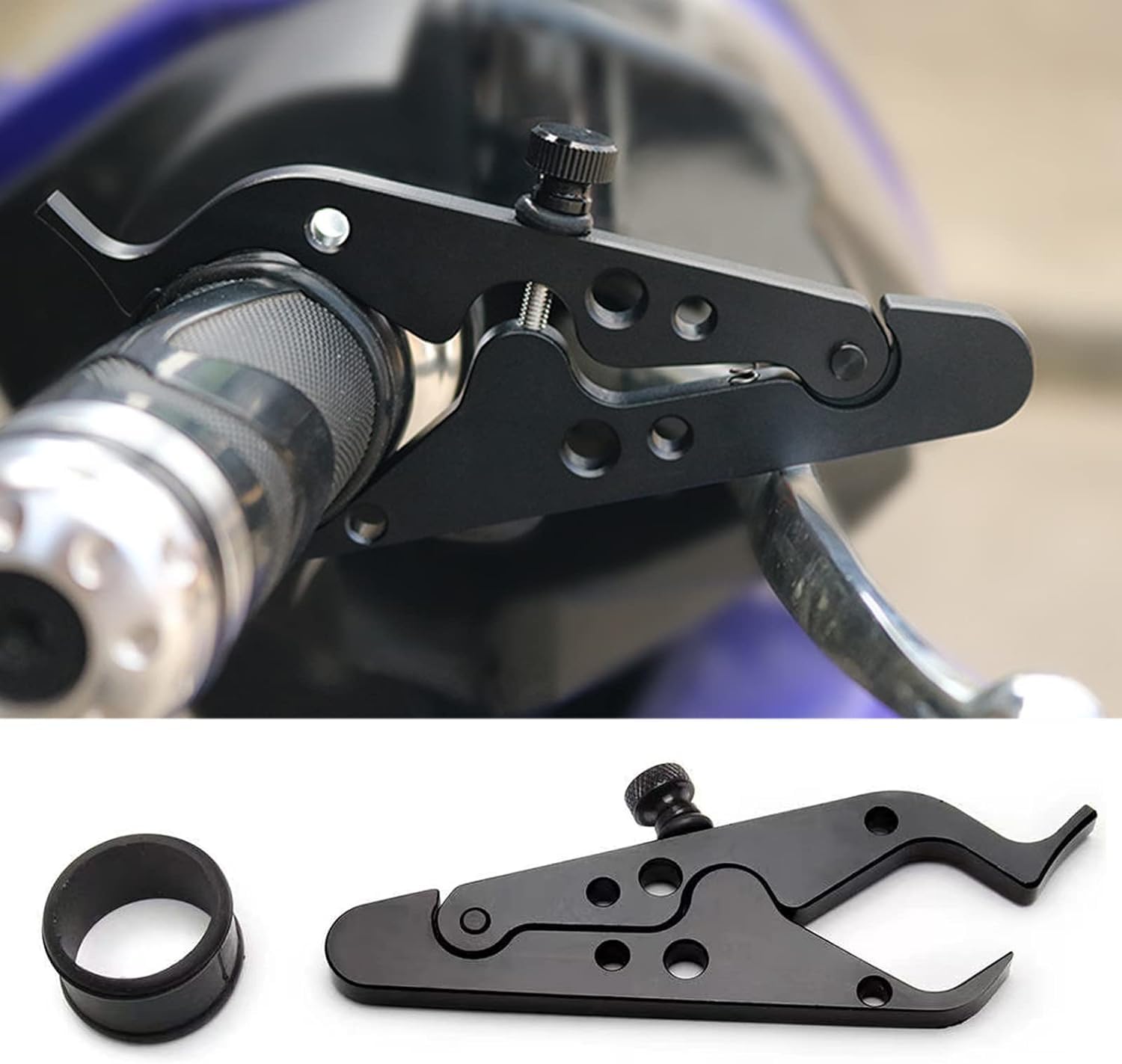 Vagary Universal CNC Cruise Control Bike Throttle Lock, Wrist/Hand Grip Lock Handlebar Hand Guard (Universal For Bike)