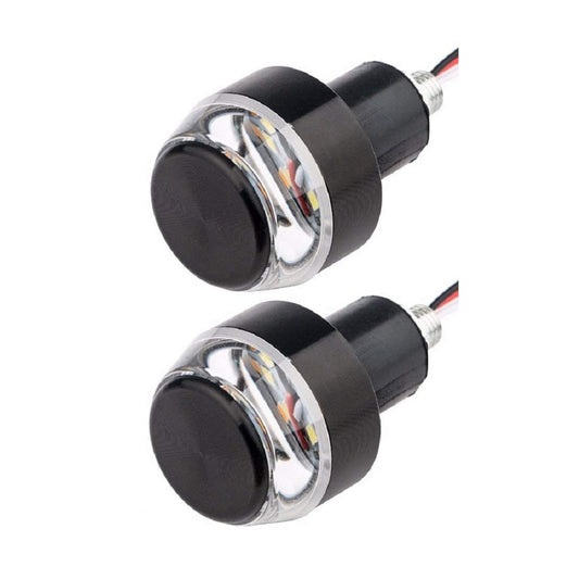 Vagary Motorcycle Turn Signal LED Handle Bar Light -Set of 2 for TVS Ntorq 125, Yellow