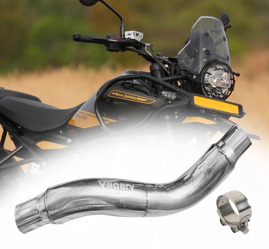 Vagary Stainless Steel High Performance Exhaust Middle Bend Pipe for RE Himalayan 450