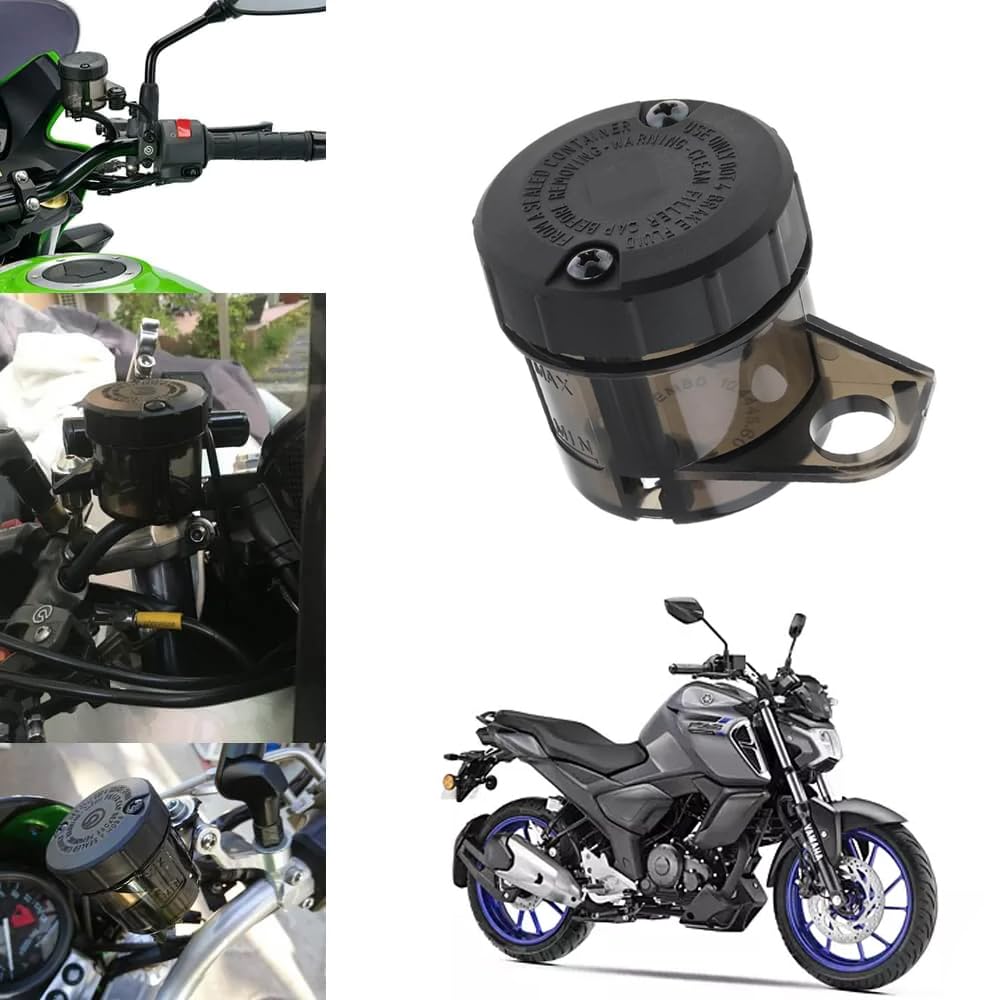 Vagary Bike Front Bike Oil Can Brake Clutch tank Fluid Reservoir Oil Tank for Yamaha FZS (Black)