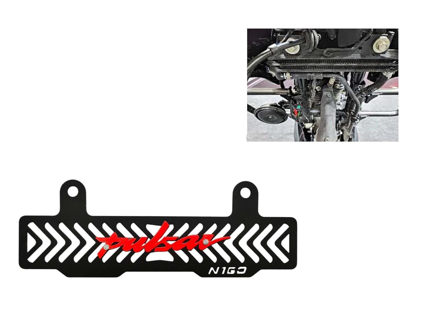 Vagary Radiator Guard With Meter Screen Guardfor Bajaj Pulsar N160 (Red)
