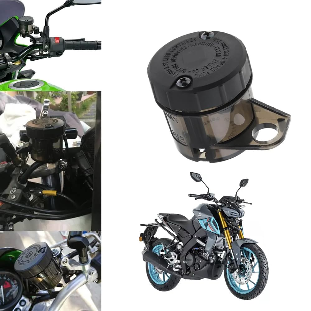 Vagary Bike Front Bike Oil Can Brake Clutch tank Fluid Reservoir Oil Tank for Yamaha MT 15 (Black)