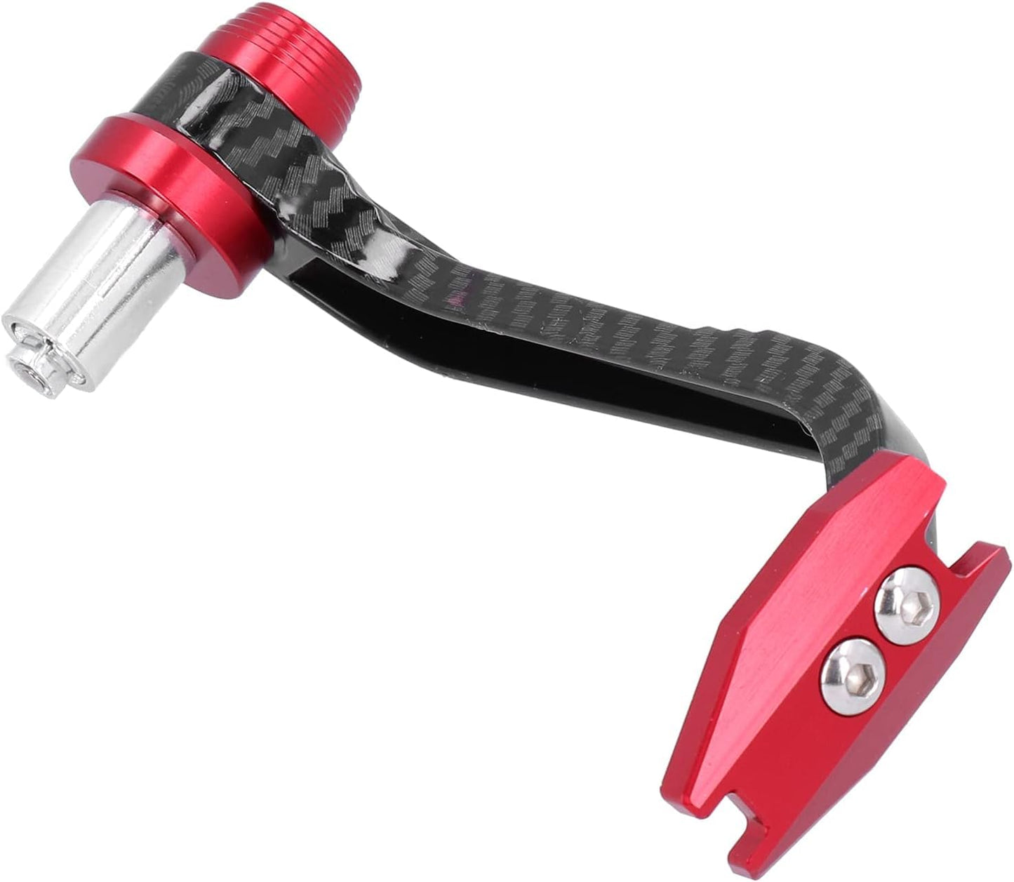 Vagary Bike Handlebar Hand Protector Red Carbon Metal Body Heavy Hand Protection Handlebar Hand Guard (Universal for Bike)