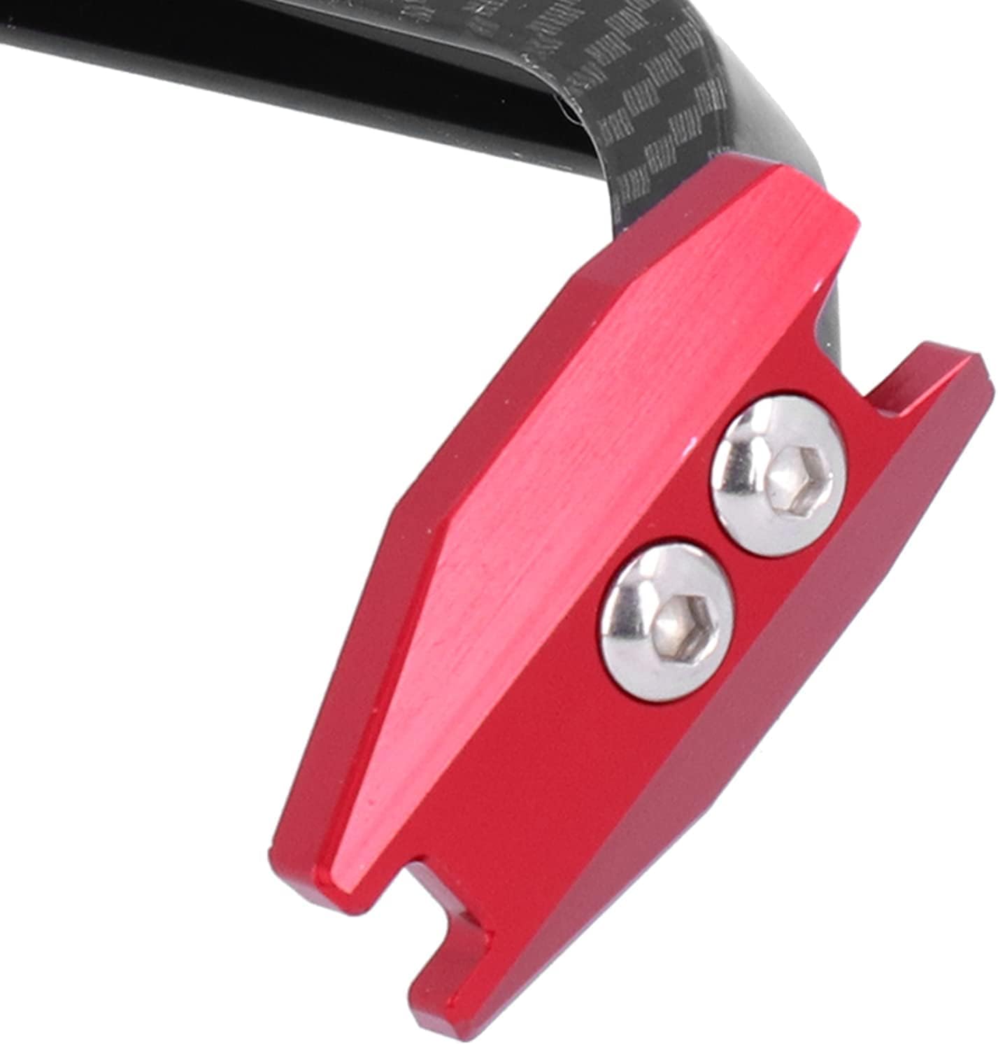 Vagary Bike Handlebar Hand Protector Red Carbon Metal Body Heavy Hand Protection Handlebar Hand Guard (Universal for Bike)