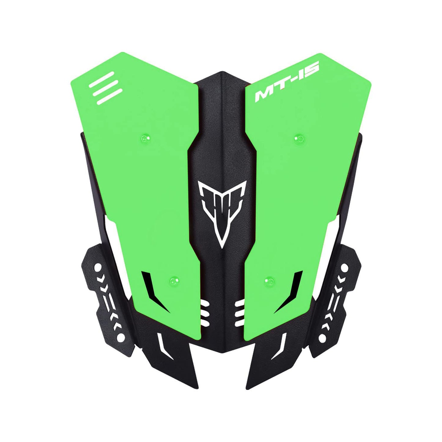 Vagary Heavy Quality Metal Visor for Yamaha MT15 Bike Windshield (Green)