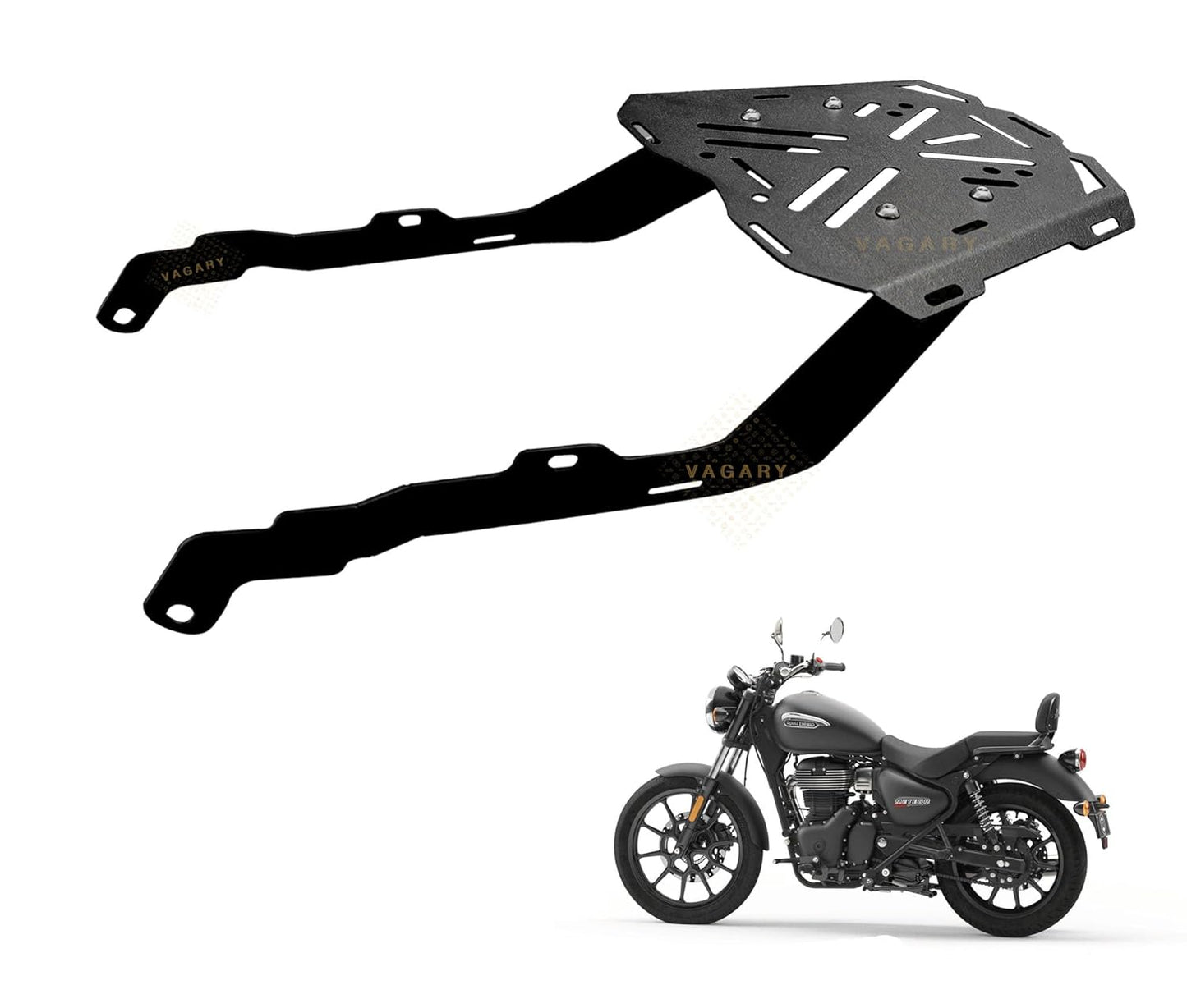 Vagary Back Rack/Top Rack Carrier Plate Expedition for Luggage Backrest for RE Meteor 350