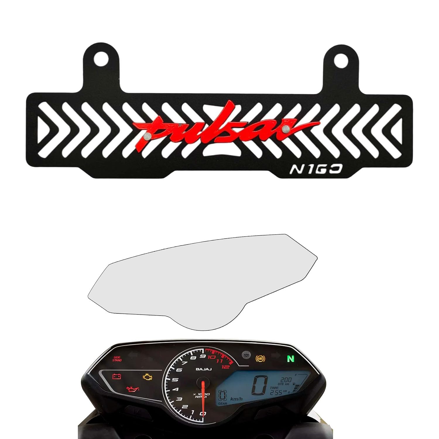 Vagary Radiator Guard With Meter Screen Guardfor Bajaj Pulsar N160 (Red)