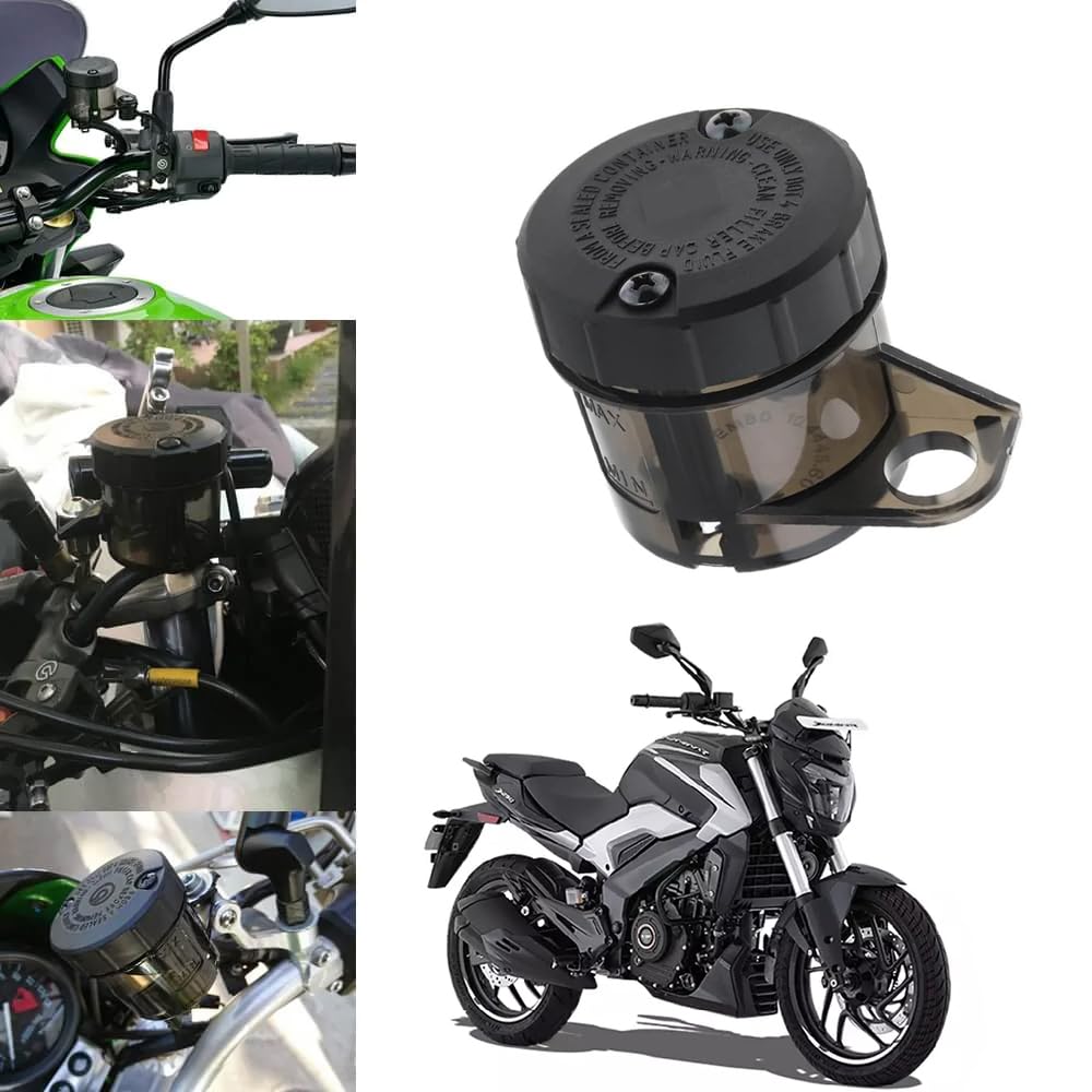 Vagary Bike Front Bike Oil Can Brake Clutch tank Fluid Reservoir Oil Tank for Bajaj Dominar 250/400 (Black)