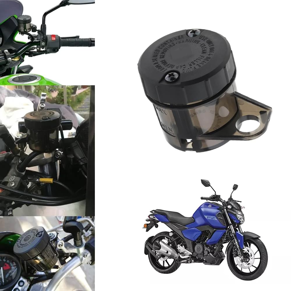 Vagary Bike Front Bike Oil Can Brake Clutch tank Fluid Reservoir Oil Tank for Yamaha FZ V3 (Black)