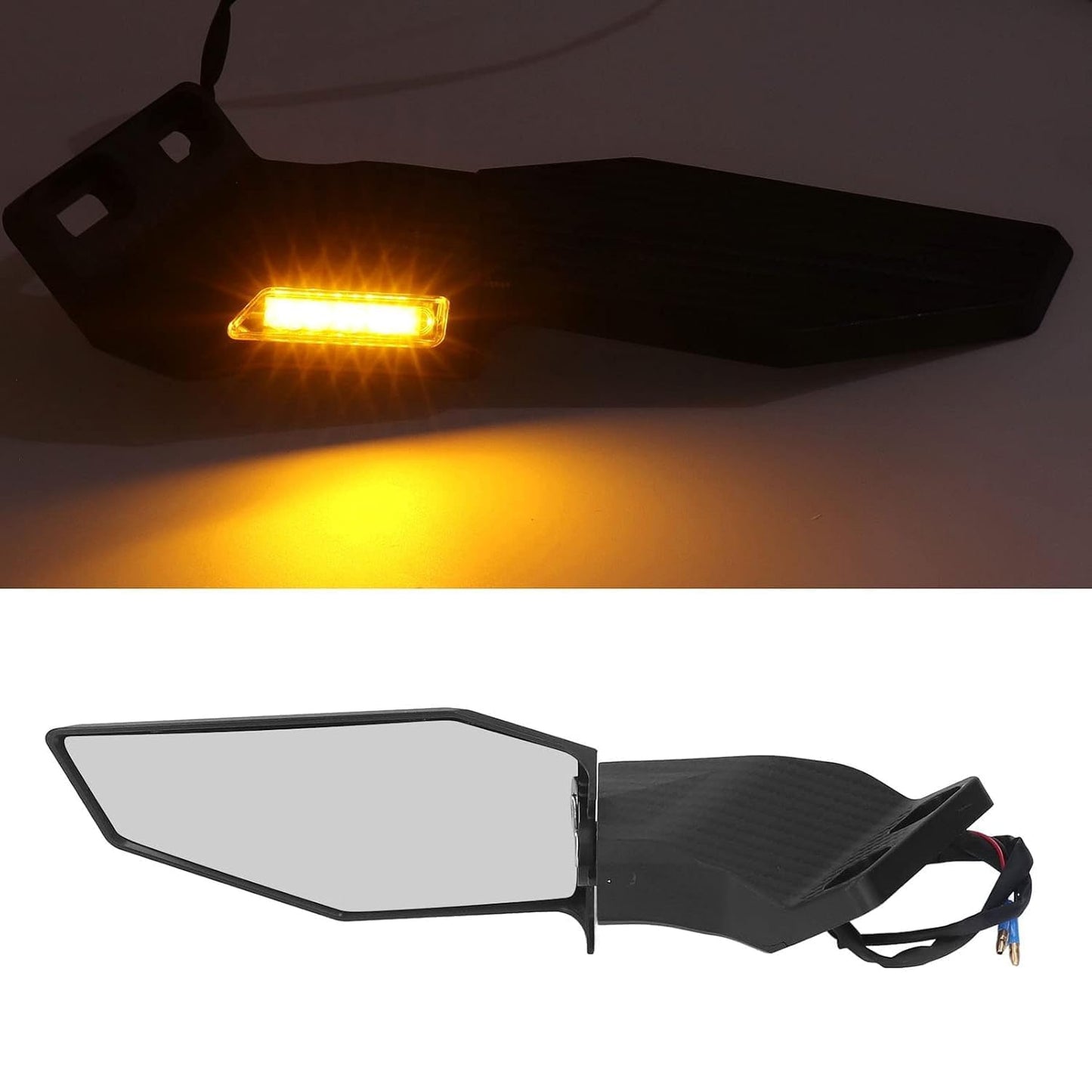 Vagary Adjustable Universal Motorcycle Wind Wing Rearview Mirror Modified Rotating Side Wing Rear View Mirror For Most Motorcycle