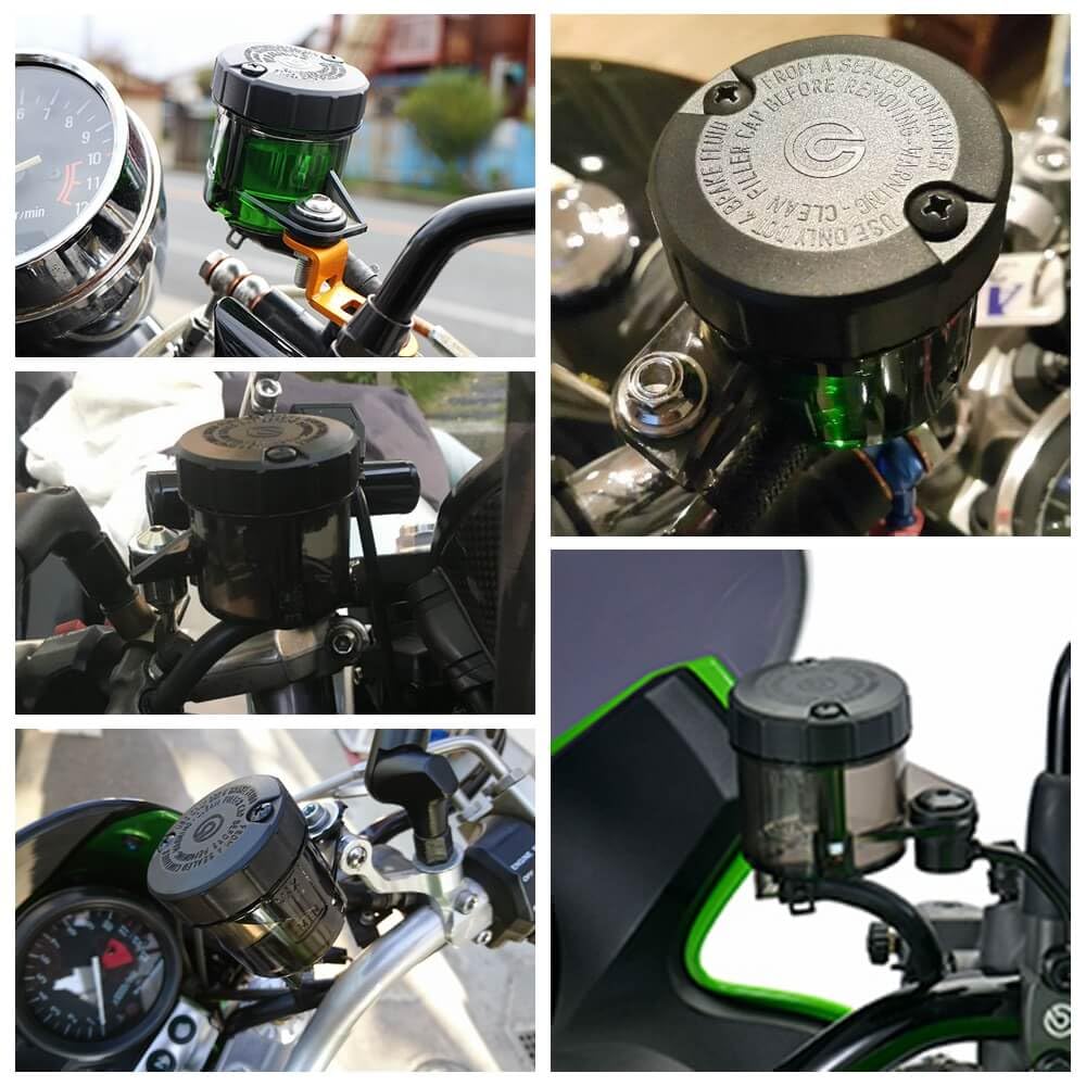 Vagary 45ML Universal Motorcycle Brake Clutch Reservoir Cup Fluid Bottle Oil Reservoir Tank Cup Compatible with KTM, Yamaha, Suzuki, TVS, Bajaj, Kawasaki, BMW, Aprilia, Hyosung, Hero, Honda