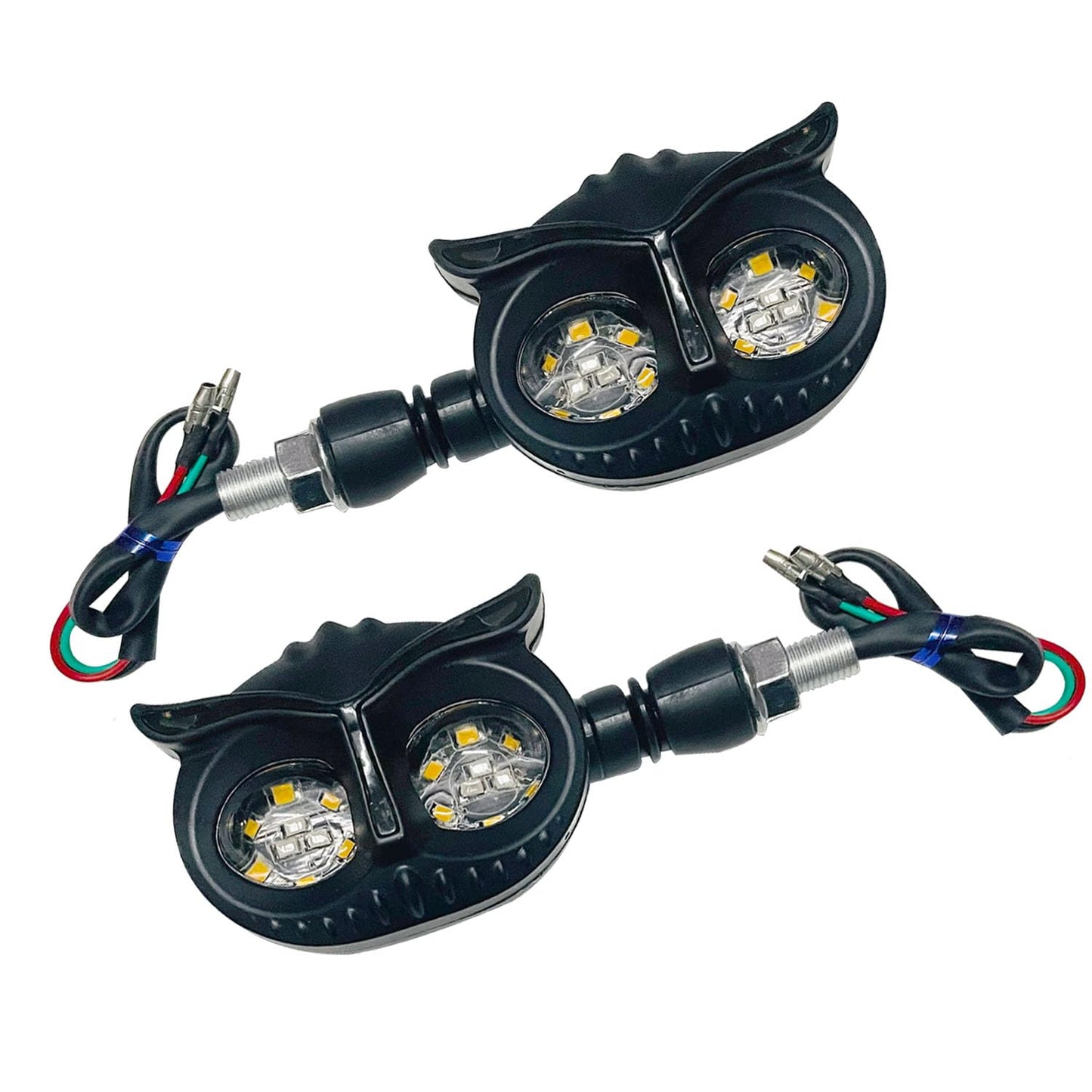 Vagary Owl Shape Running Indicator Blinker Bright LED Universal For All Bike Models Indicator Light, Brake Light Motorbike LED for Universal For Bike