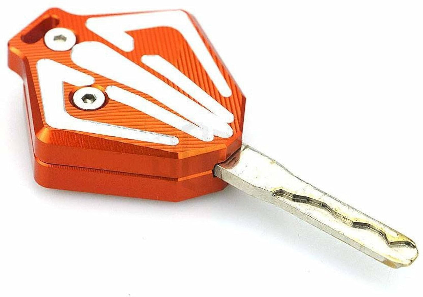 Vagary CNC Aluminum Key Case Shell Protection Decorate Universal for KTM Duke 390 125 200 250 2013-2017 2018 -Orange