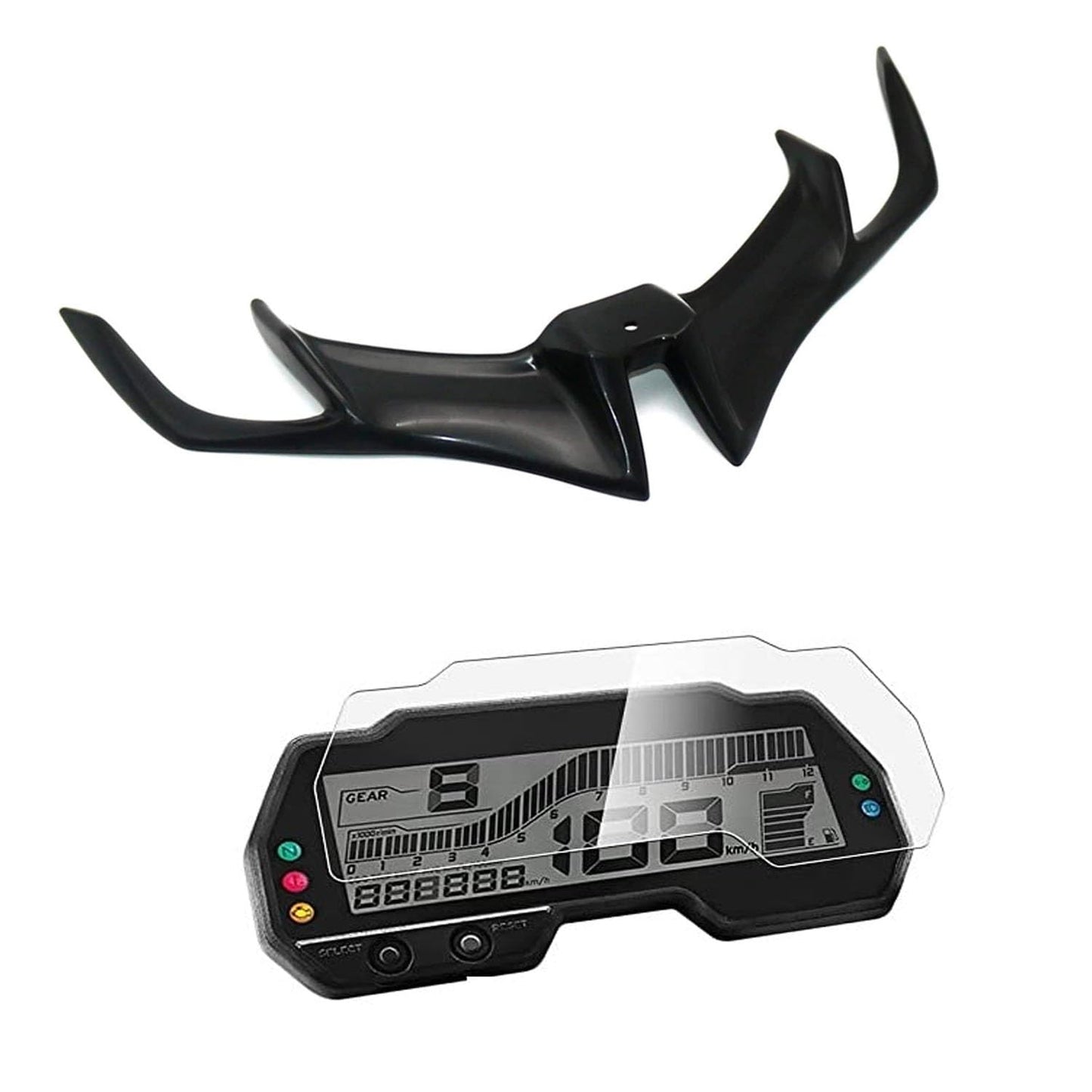 Vagary Wiser Cap/Light Visor Cap Winglet for R15 V3 with Meter Screen Guard