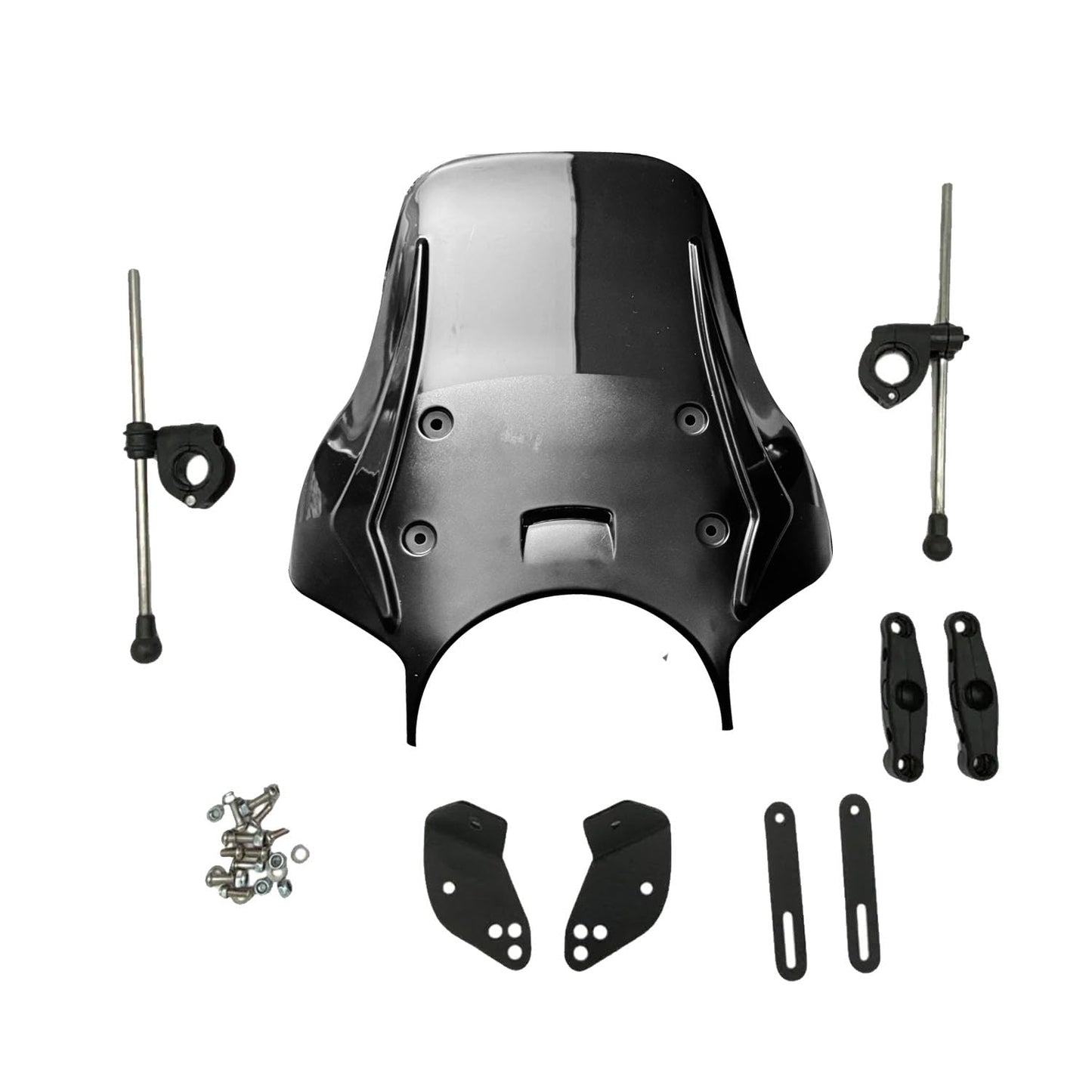 Vagary Premium Touring Windshield for RE Himalayan 450 II Hness CB 350 II RE Meteor 350 II RE Meteor 650 II Bullet Classic 350 II Triumph Speed 400 II TVS Ronin II Hunter 350 II Guerrilla 450