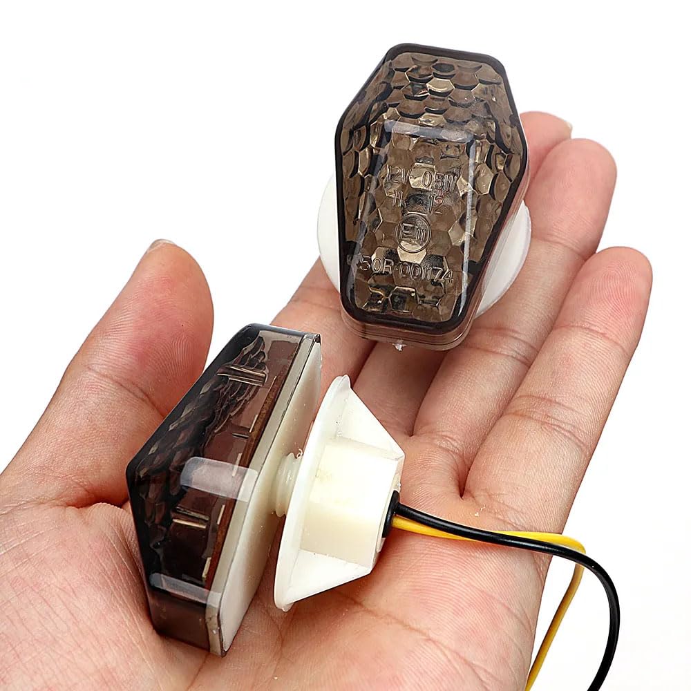 Vagary Front Led Bike Indicator Light for Yamaha, Suzuki, Kawasaki, Honda CBR, R15 V3, V4, R15 V2, Ninja (Yellow)