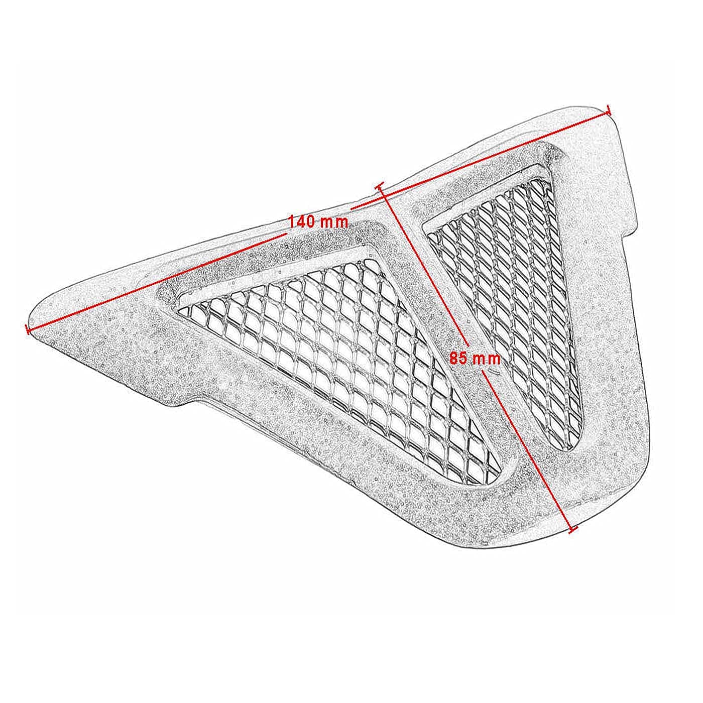 Vagary Air Intake Cover Filter Dust Protection Nose Grill for Yamaha YZF R15 V3 (GOLD)