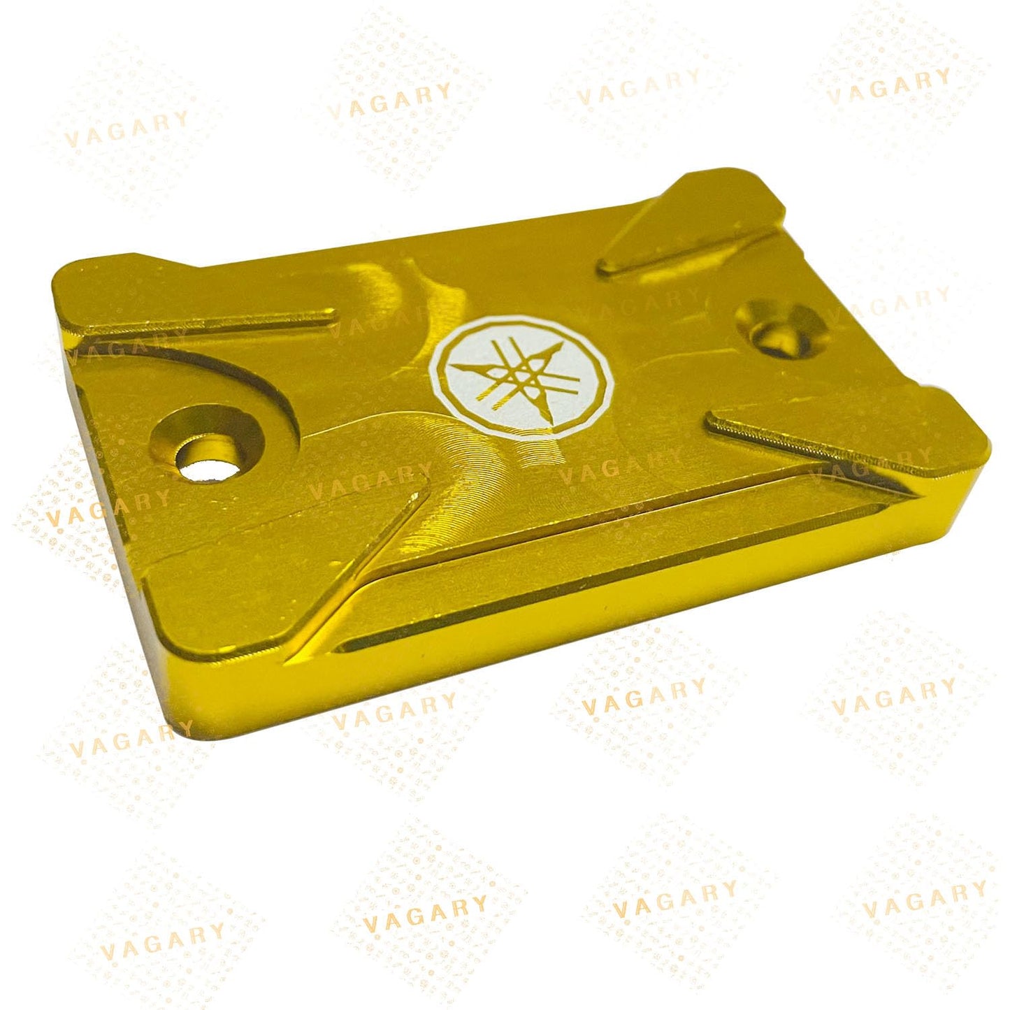 Vagary CNC Aluminium Disc Oil Cap For Yamaha R15 V3,V4, R15M, R15 V3-BS6, MT15, FZX, FZ (Golden)