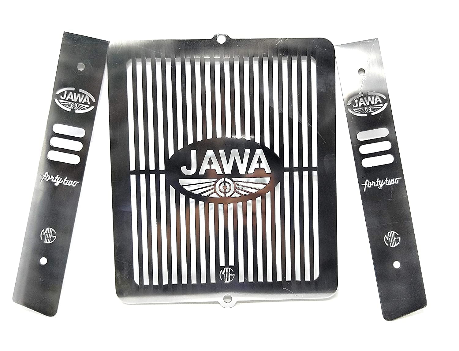 Vagary Stainless Steel Motorcycle Radiator Guard Protector Grill Only Fit in JAWA Motorcycle (JAWA 42)