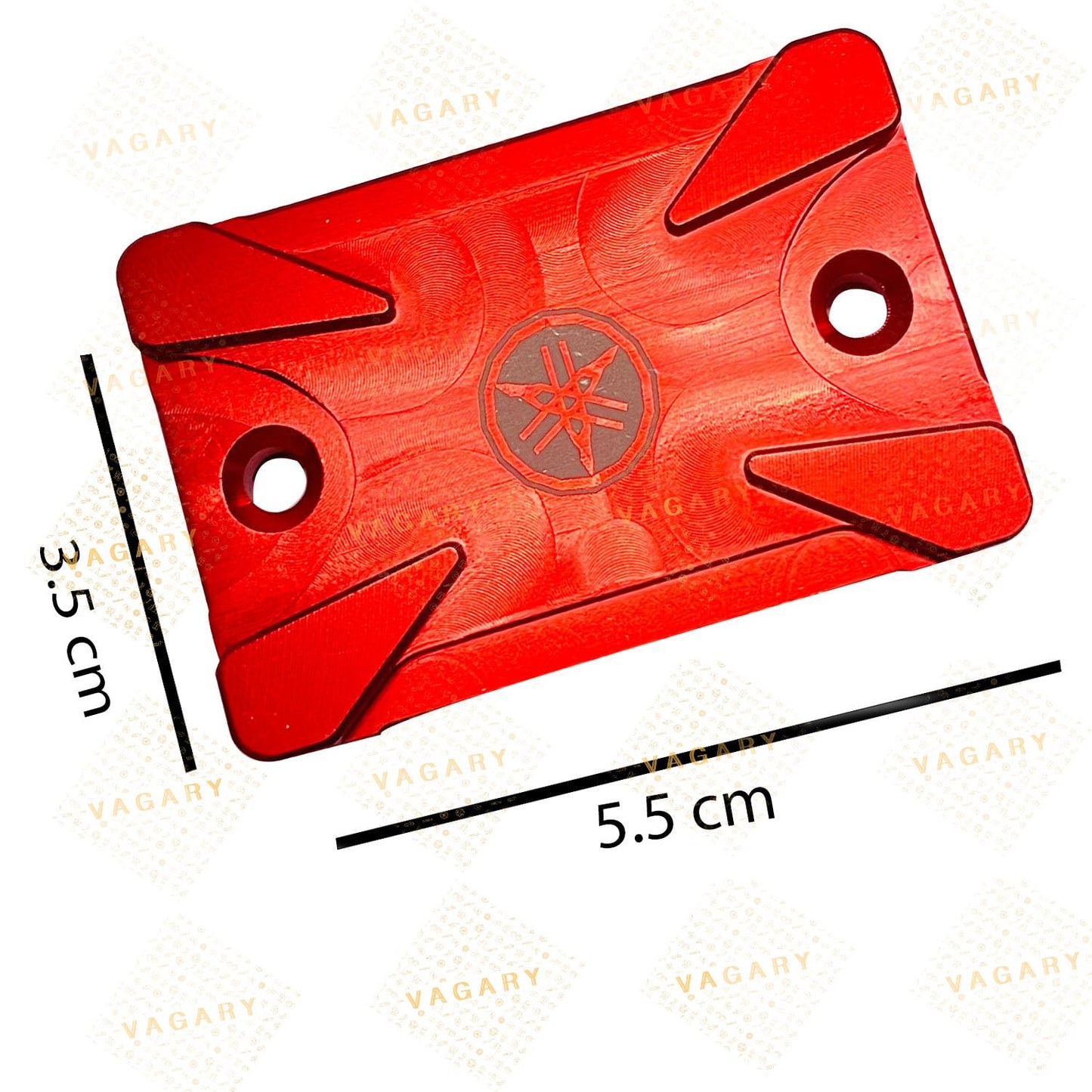 Vagary CNC Aluminium Disc Oil Cap For Yamaha R15 V3,V4, R15M, MT15, R15 V3-BS6, FZX, FZ (Red)