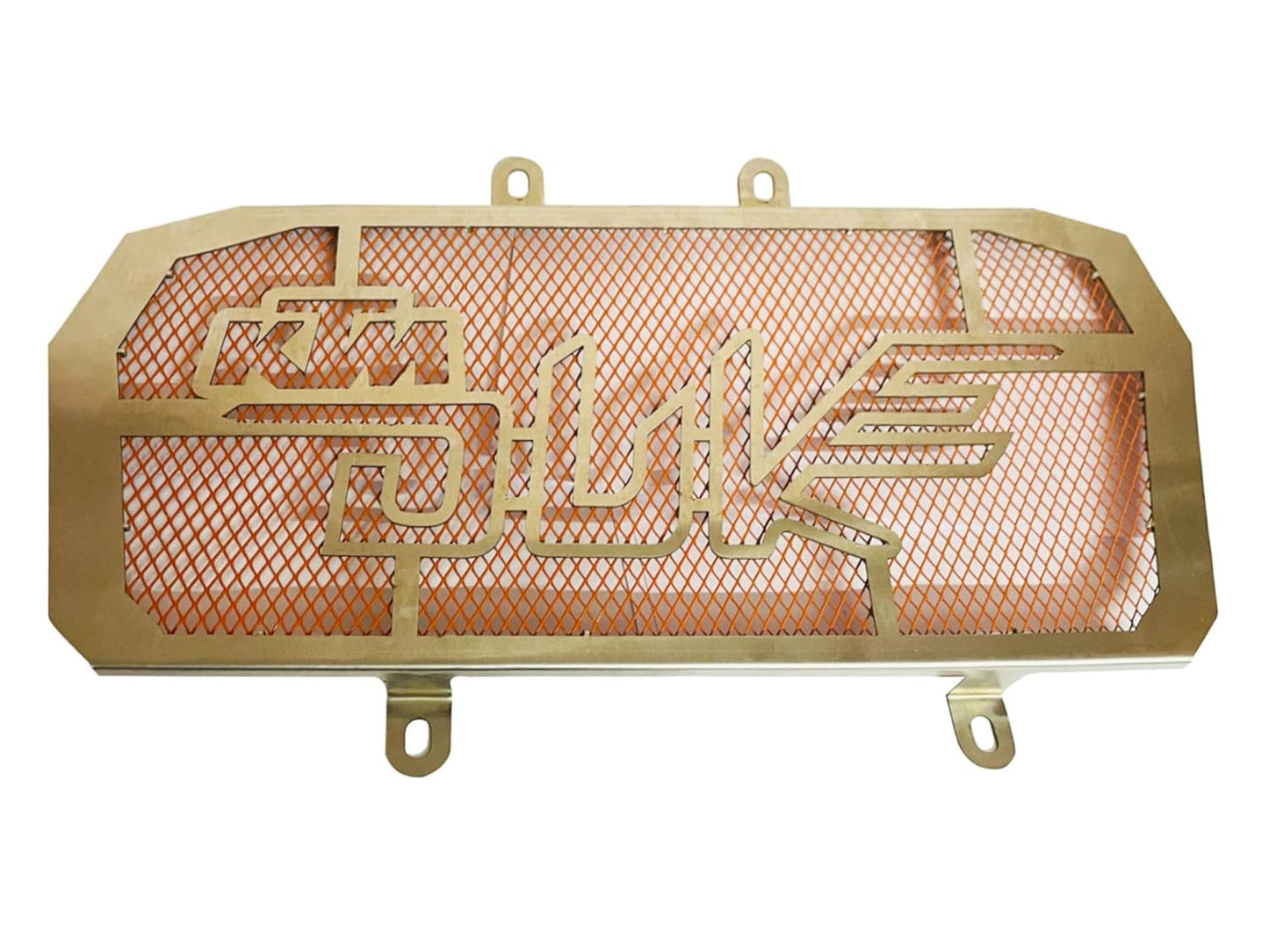 Vagary Black Radiator Guard/Radiator Grill for KTM Duke 390 (Orange)