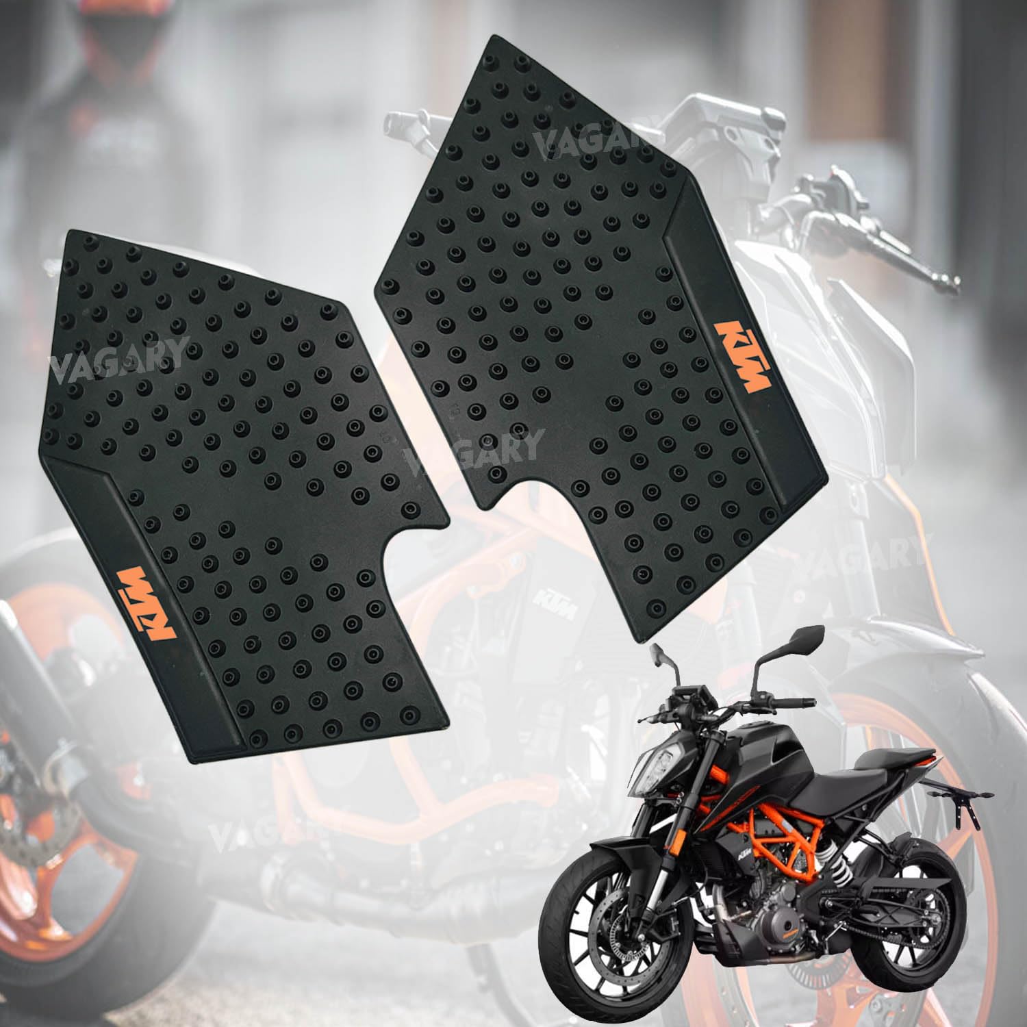 Vagary Anti Slip Silicone Tank Pad/Thai Pad for KTM Duke/KTM RC All Model Bikes