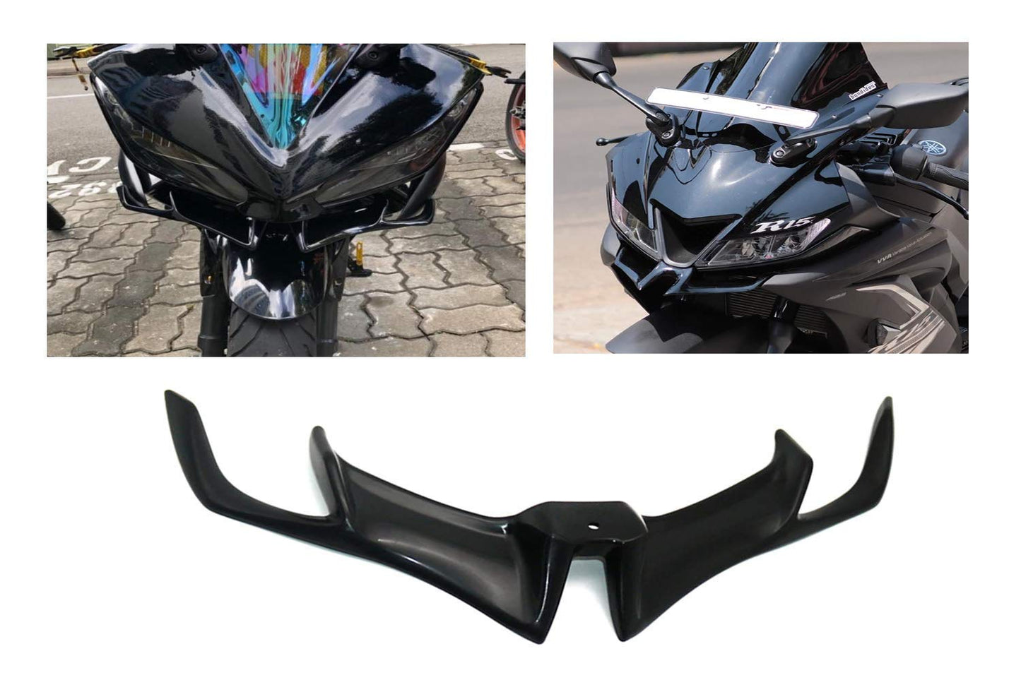 Vagary Wiser Cap/Light Visor Cap Winglet for R15 V3 with Meter Screen Guard