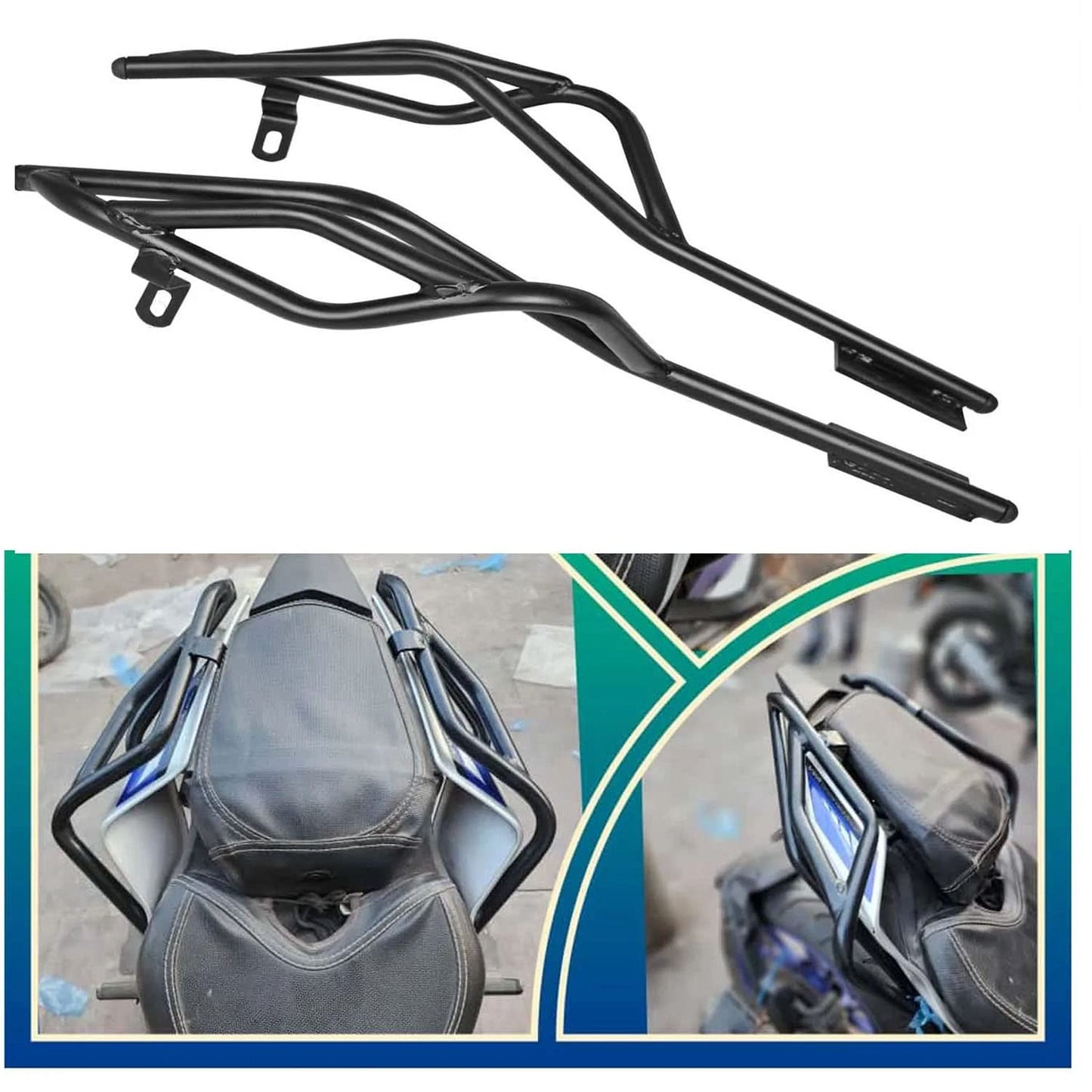 Vagary Yamaha R15 V4 Hand Grip Bike Tail Side Guard Grab Rail/Tail Protector Guard for Yamaha R15 M/ V4