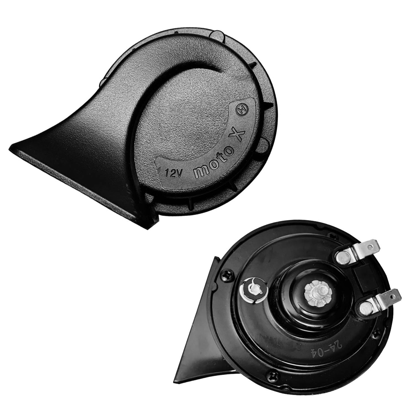 Moto X Trumpet Horn Set (12V, 400/500 Hz) Universal Horn for Bike & Car