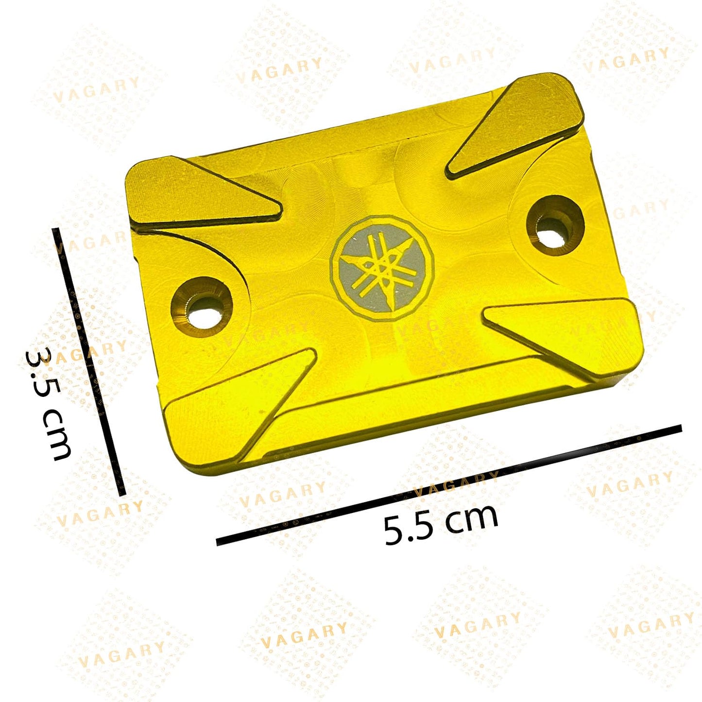 Vagary CNC Aluminium Disc Oil Cap For Yamaha R15 V3,V4, R15M, R15 V3-BS6, MT15, FZX, FZ (Golden)