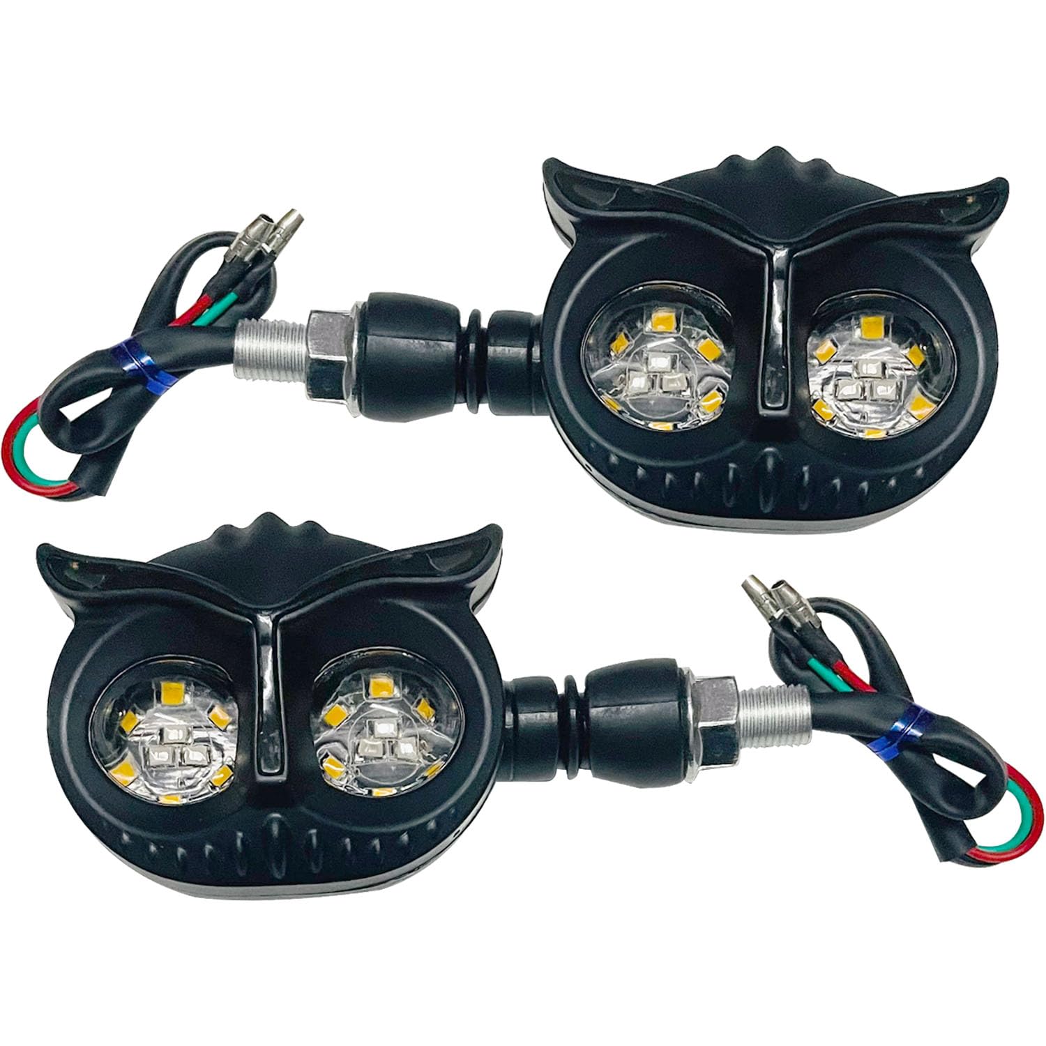 Vagary Owl Shape Running Indicator Blinker Bright LED Universal For All Bike Models Indicator Light, Brake Light Motorbike LED for Universal For Bike