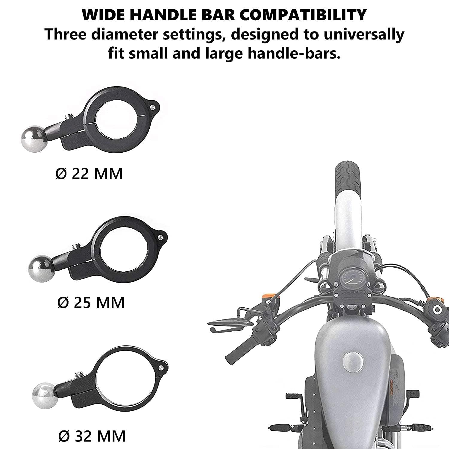 Vagary haw Grip Waterproof Bike | Motorcycle | Scooter Mobile Phone Holder Mount with Fast USB QC 3.0 Charger & 360° Rotation for Maps and GPS Navigation (Black)