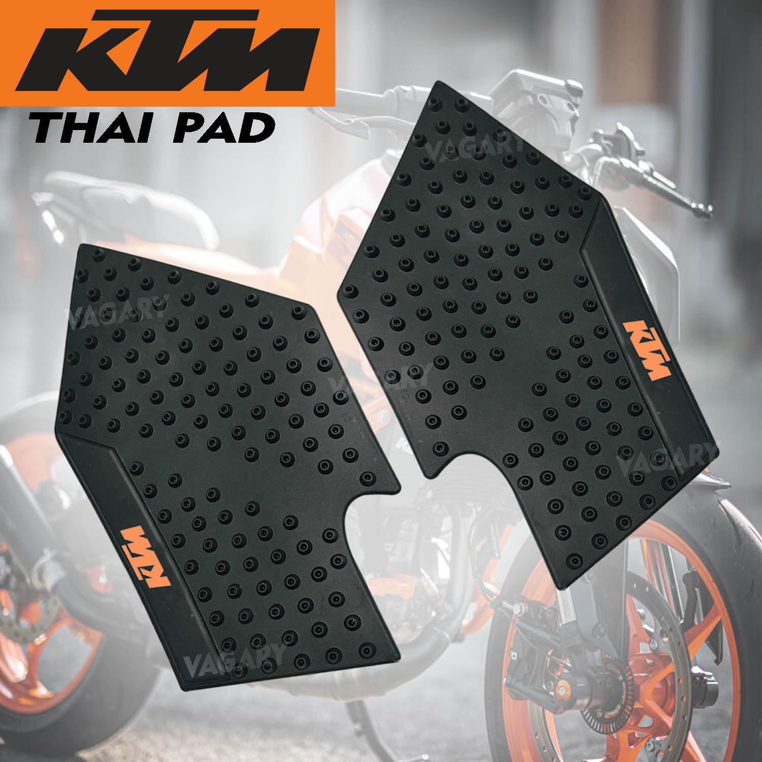 Vagary Anti Slip Silicone Tank Pad/Thai Pad for KTM Duke/KTM RC All Model Bikes